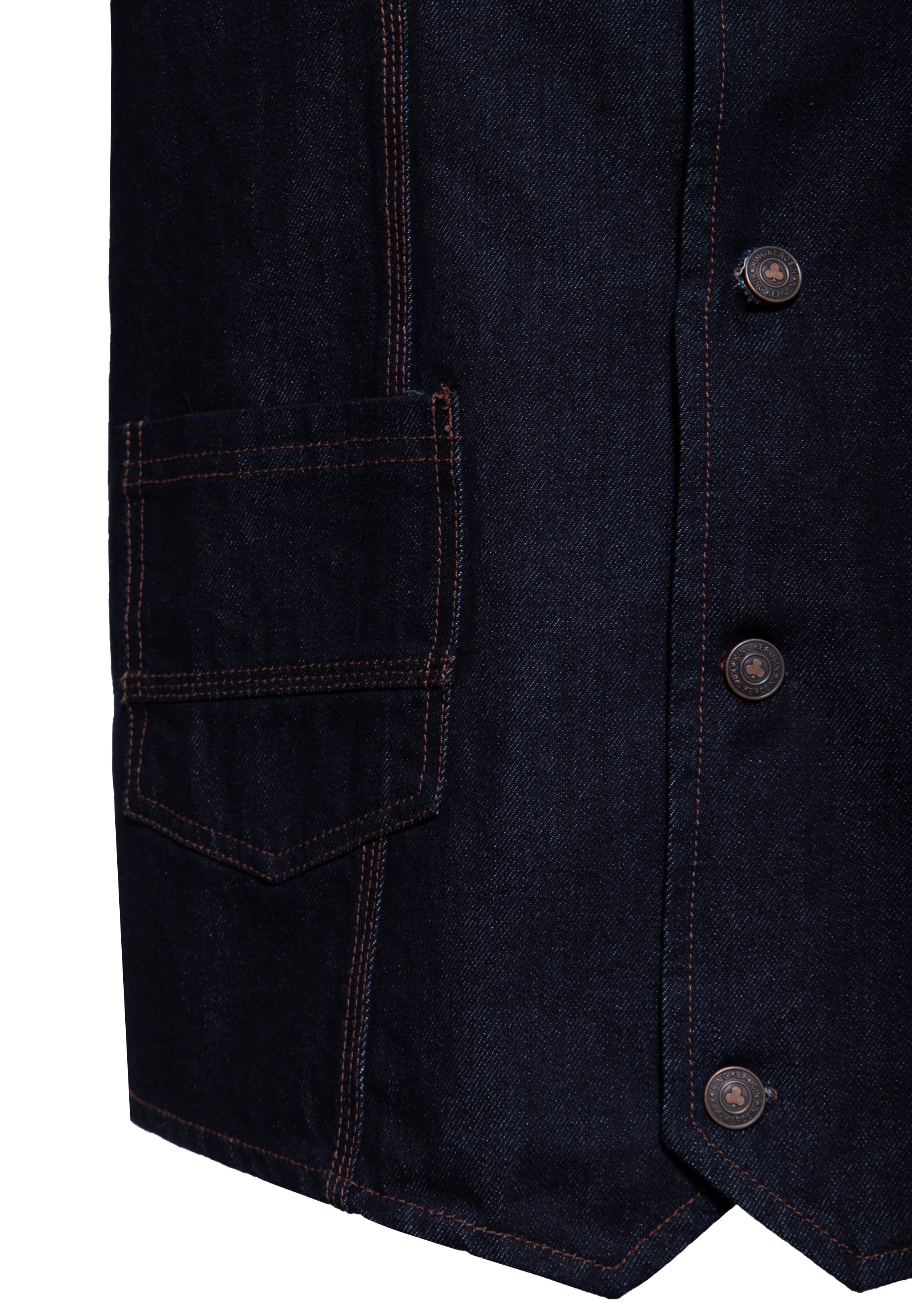 Jeans Weste in Denim Westen von King Kerosin