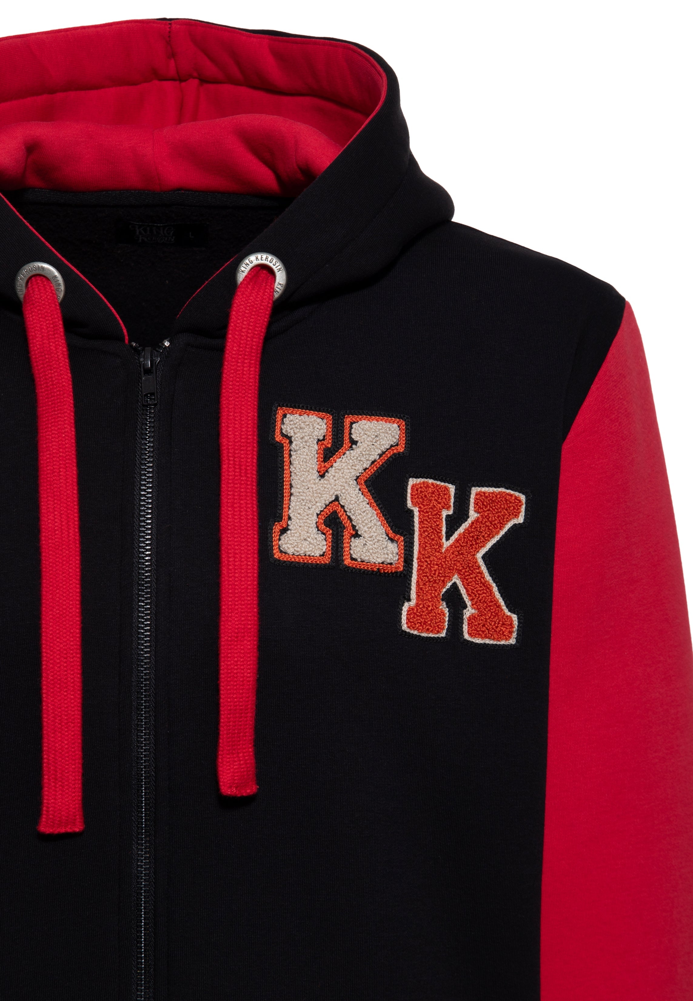 Kapuzensweatjacke 'Never Fuck A Fucker' in Schwarz Sweatjacken von King Kerosin