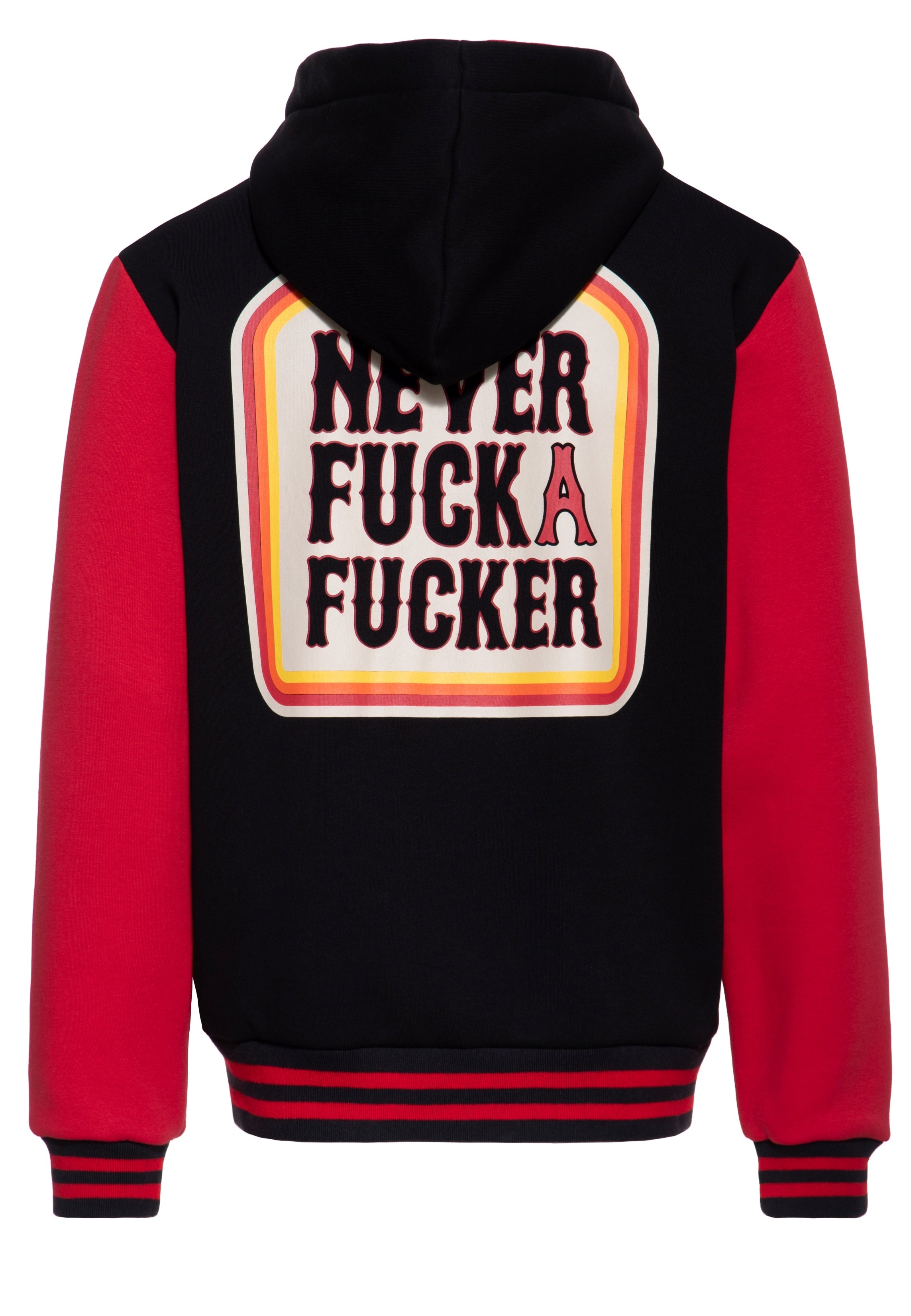 Kapuzensweatjacke 'Never Fuck A Fucker' in Schwarz Sweatjacken von King Kerosin