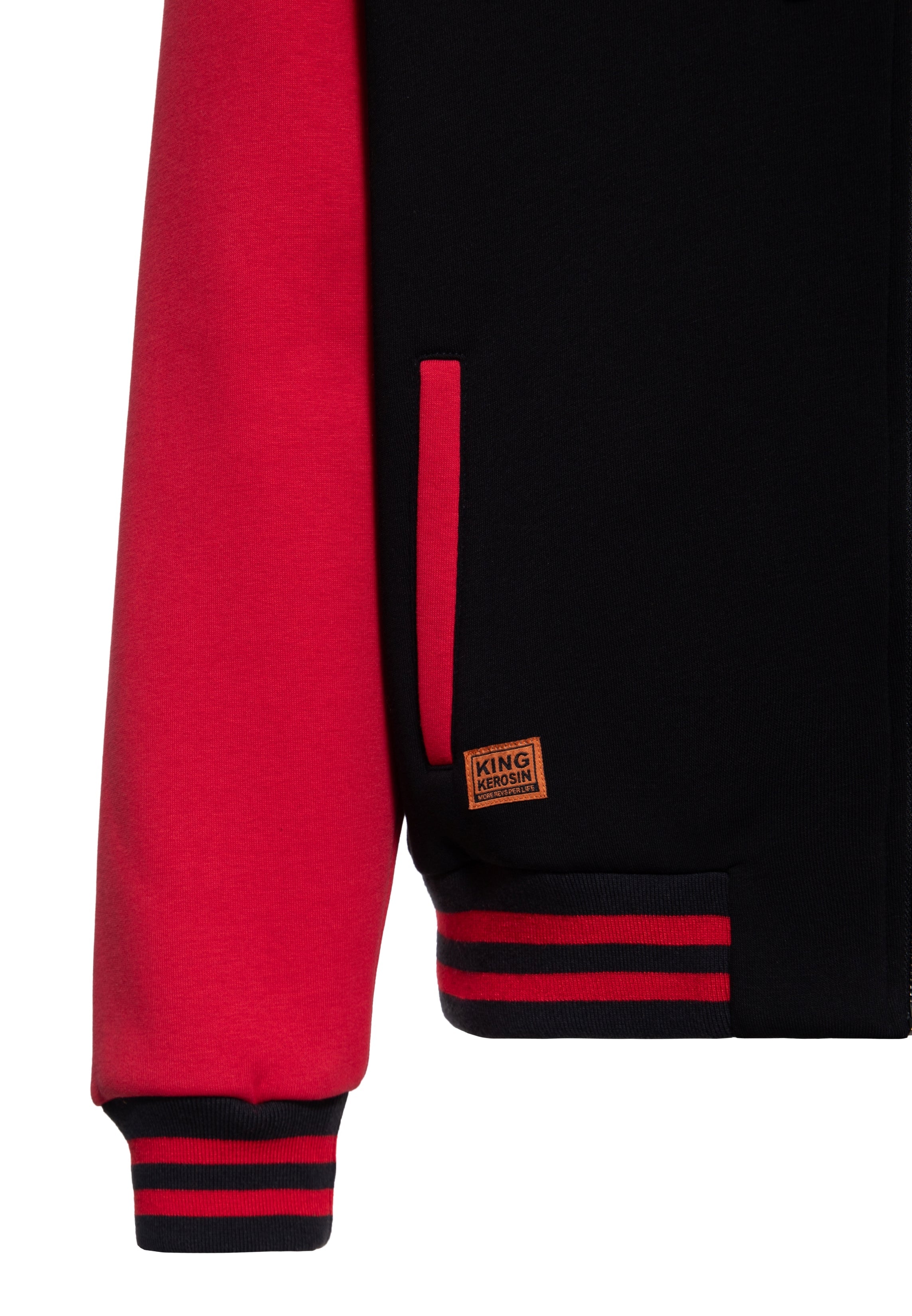 Kapuzensweatjacke 'Never Fuck A Fucker' in Schwarz Sweatjacken von King Kerosin