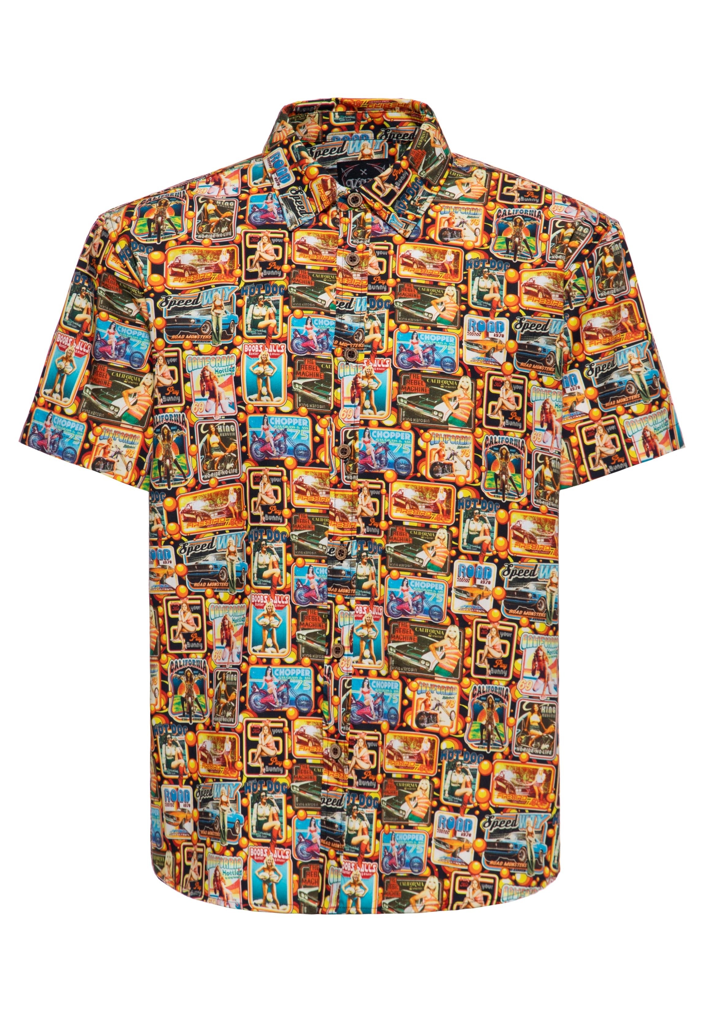 King Kerosin - Kurzarmhemd «70s Vibes»