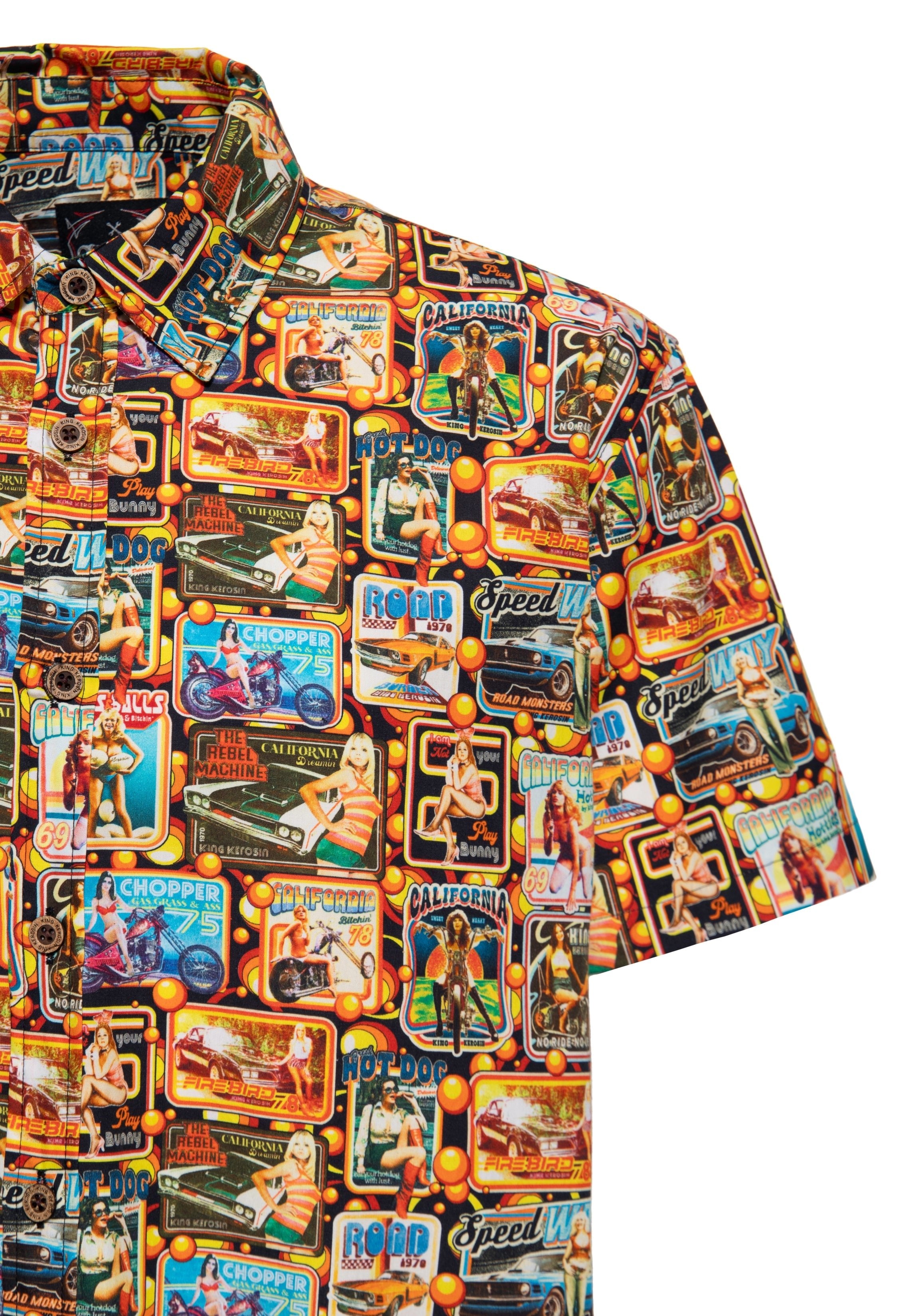 King Kerosin - Kurzarmhemd «70s Vibes»