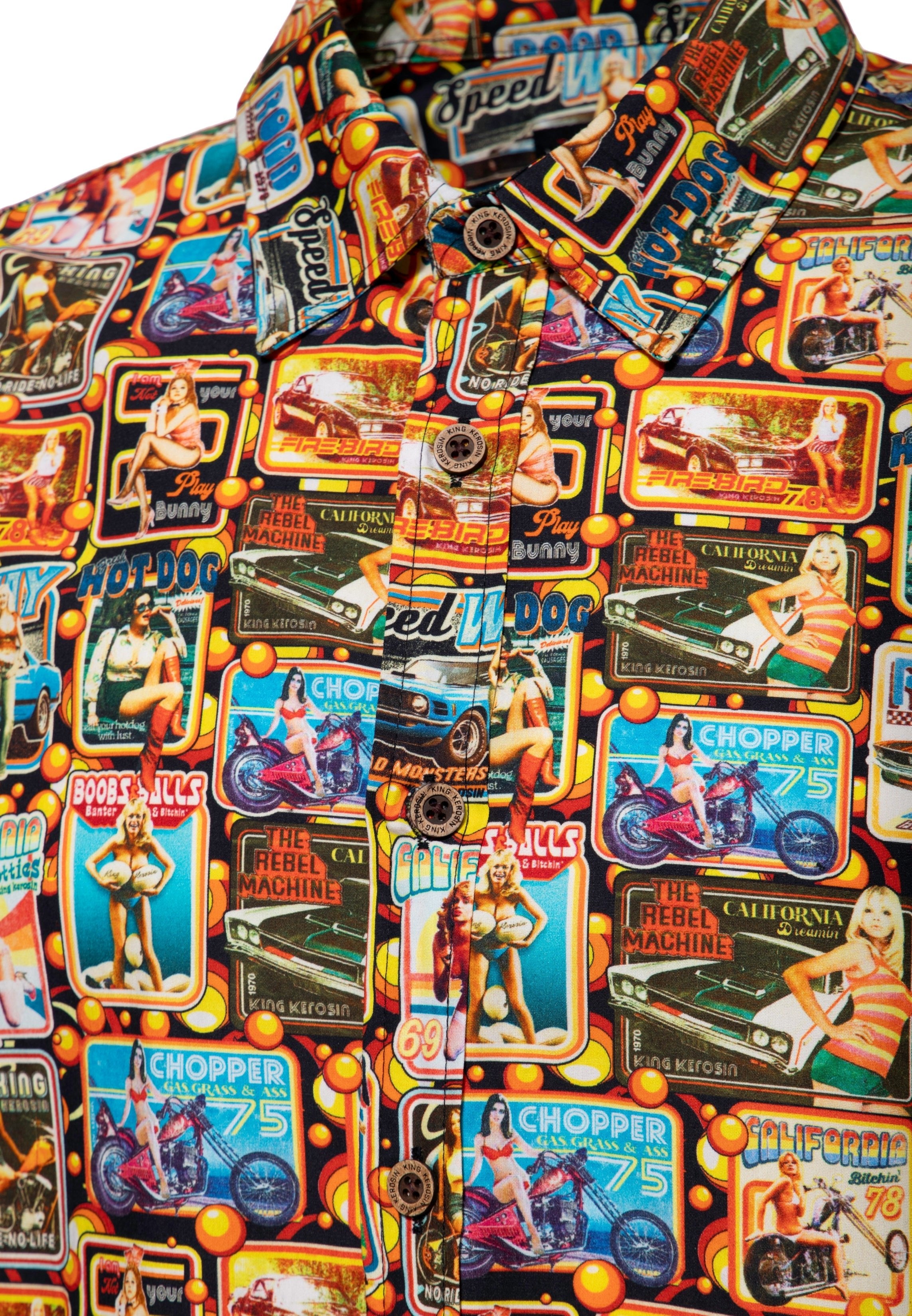 King Kerosin - Kurzarmhemd «70s Vibes»