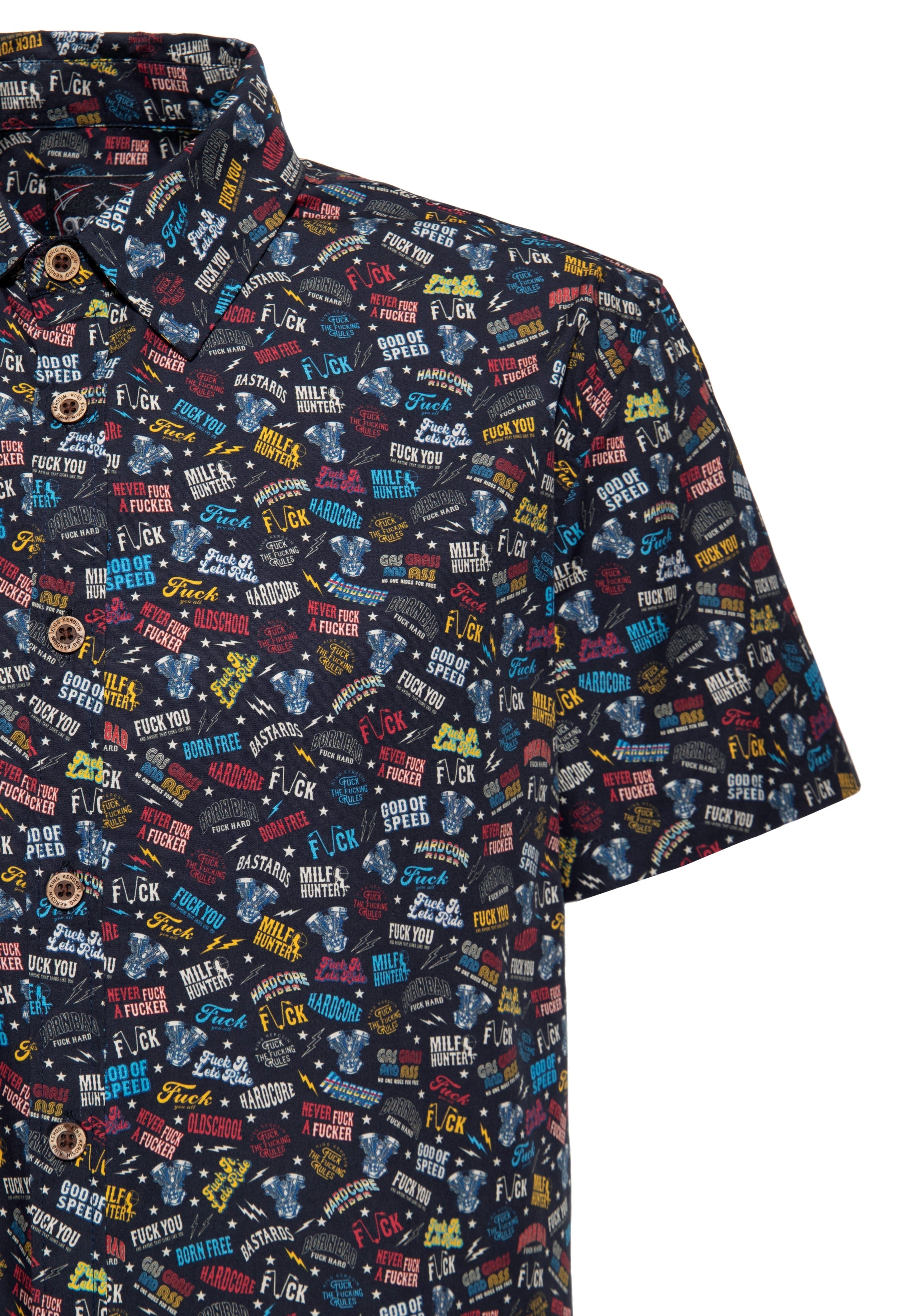 King Kerosin - Kurzarmhemd «Printed Rebellion»