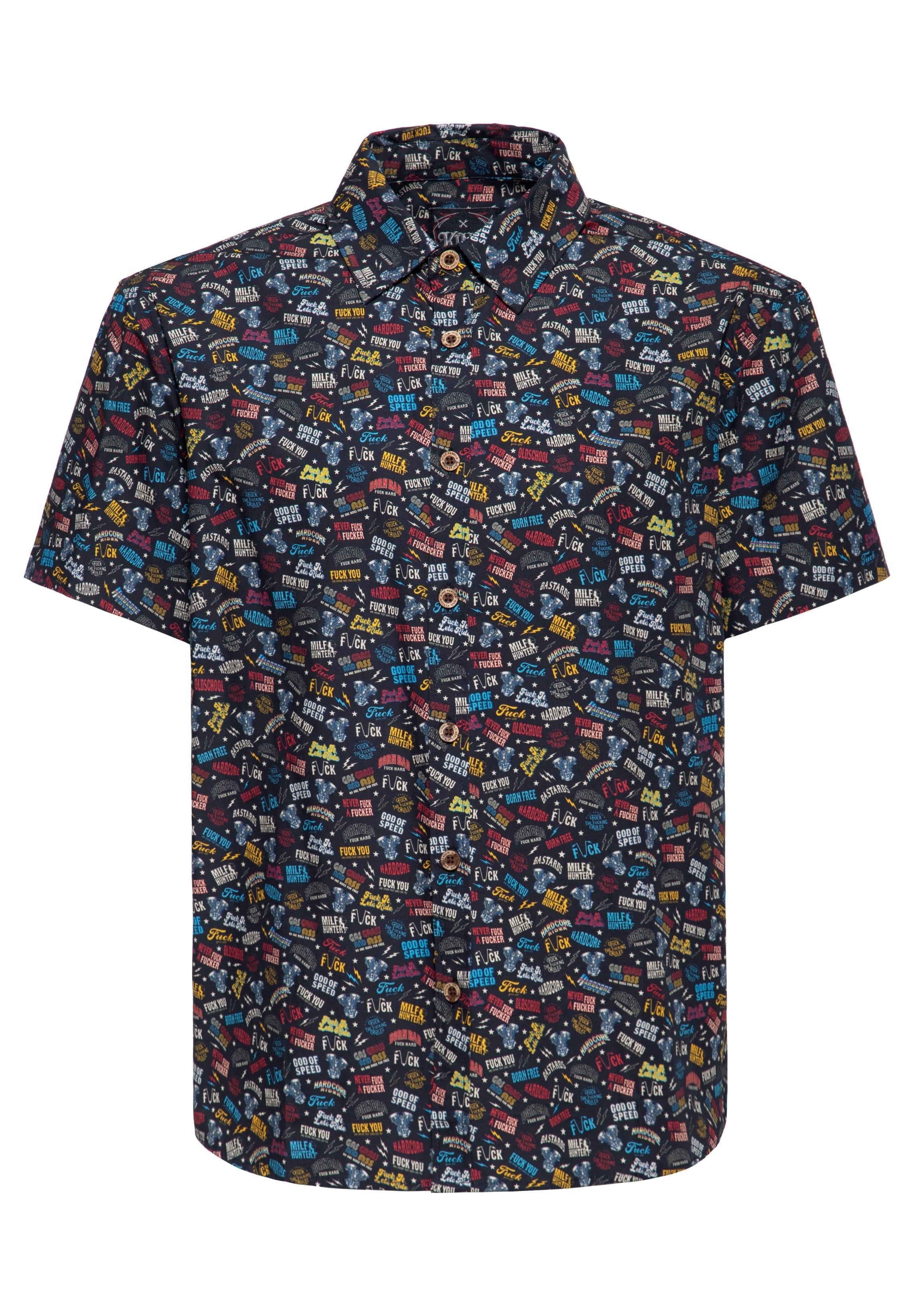 King Kerosin - Kurzarmhemd «Printed Rebellion»