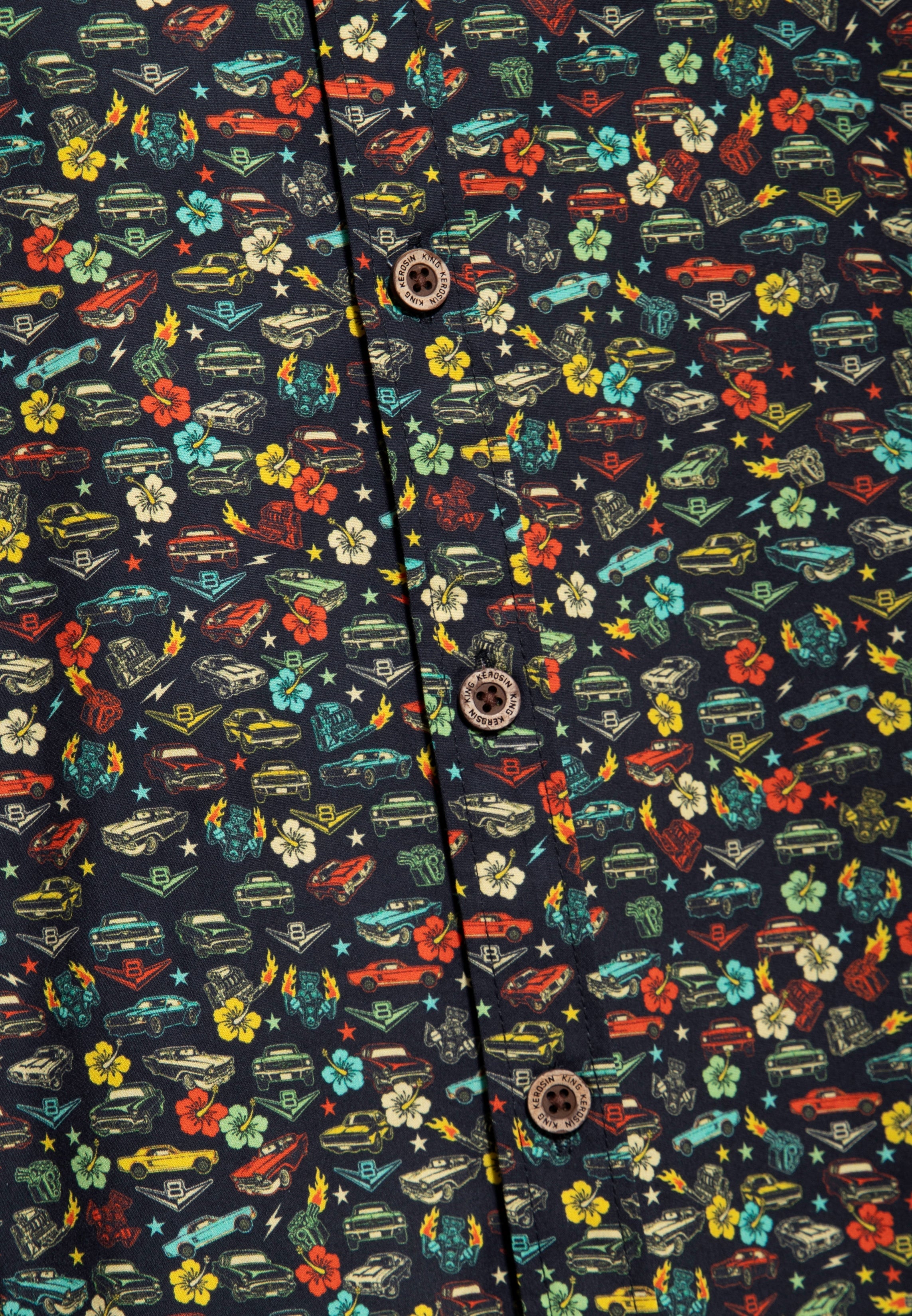 King Kerosin - Kurzarmhemd «V8»