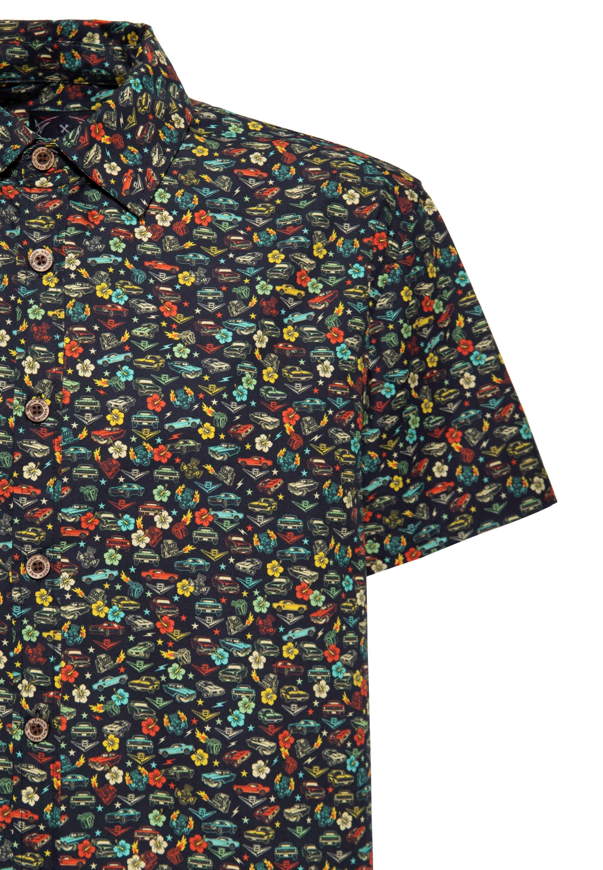 King Kerosin - Kurzarmhemd «V8»