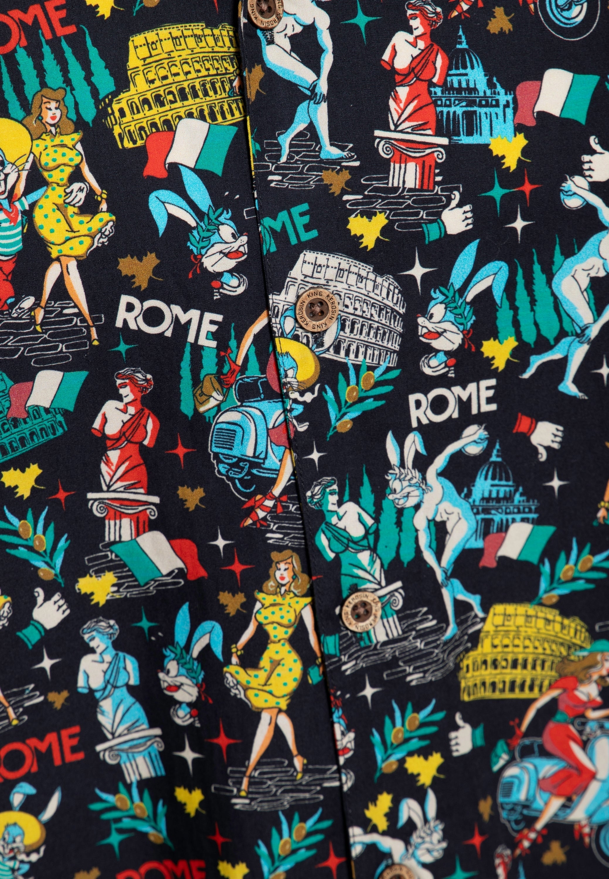 King Kerosin - Langarmhemd «Bunny in Rome»