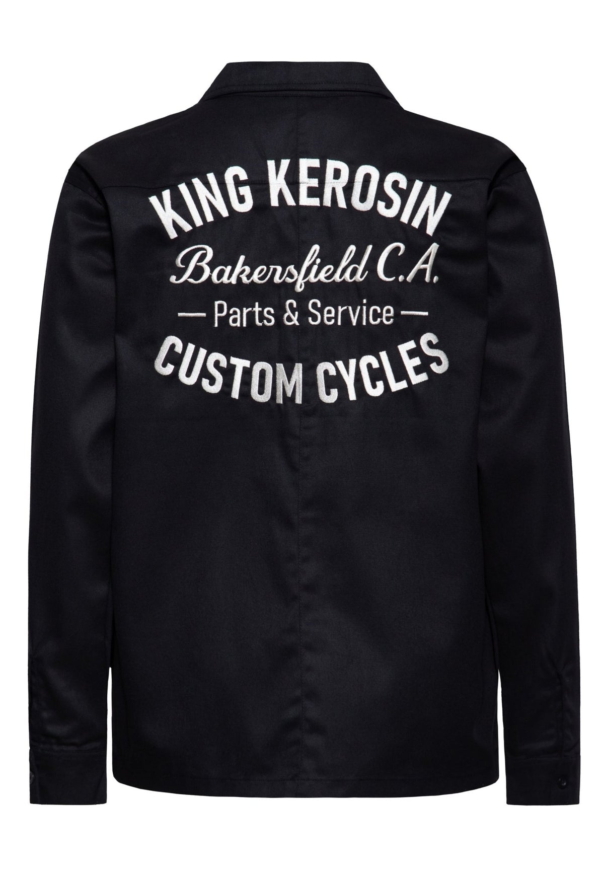 Langarmhemd 'Custom Cycles' in Schwarz – Hemden - Langarm von King Kerosin - Ansicht 2