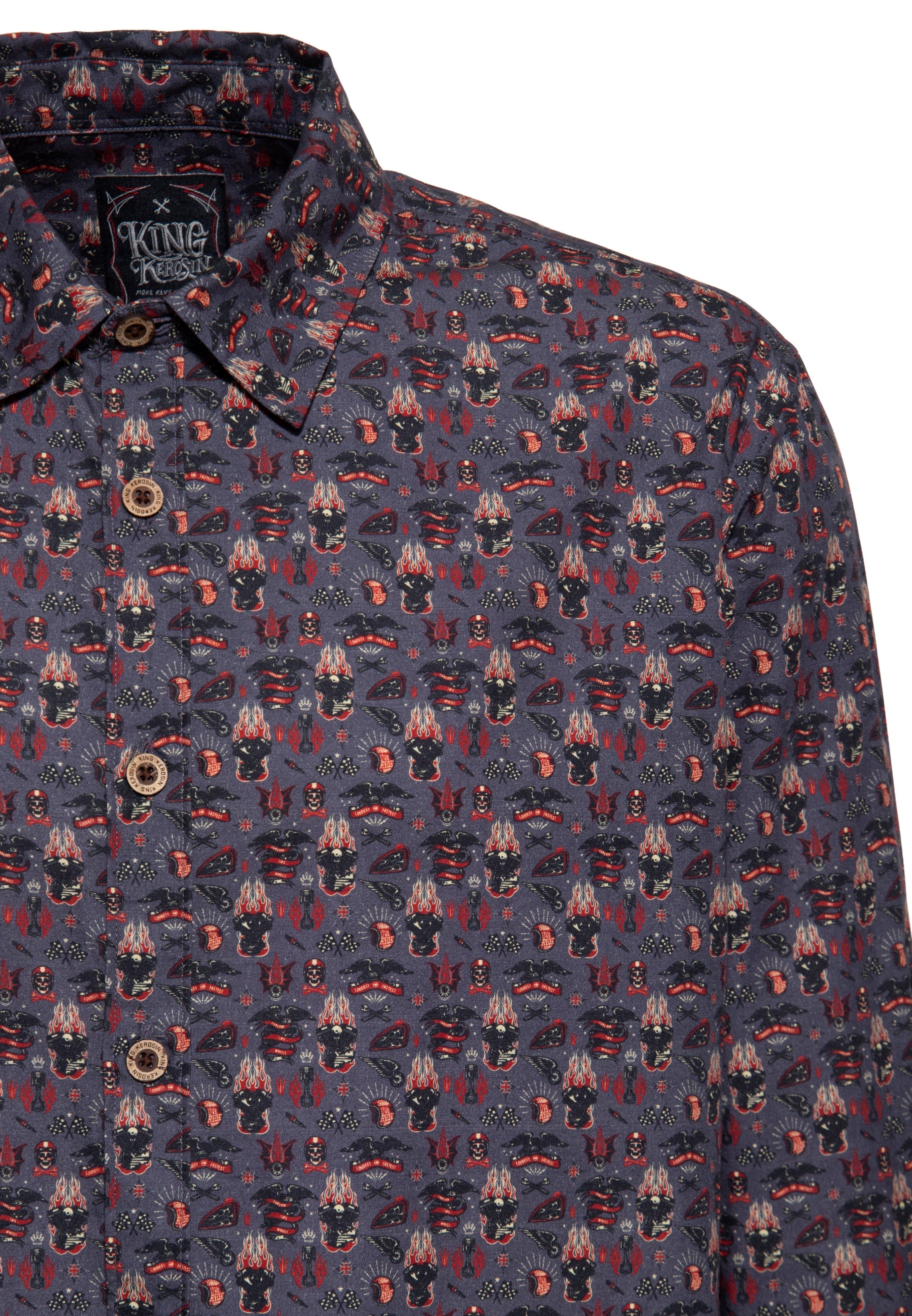 King Kerosin - Langarmhemd «Kustom Kulture»