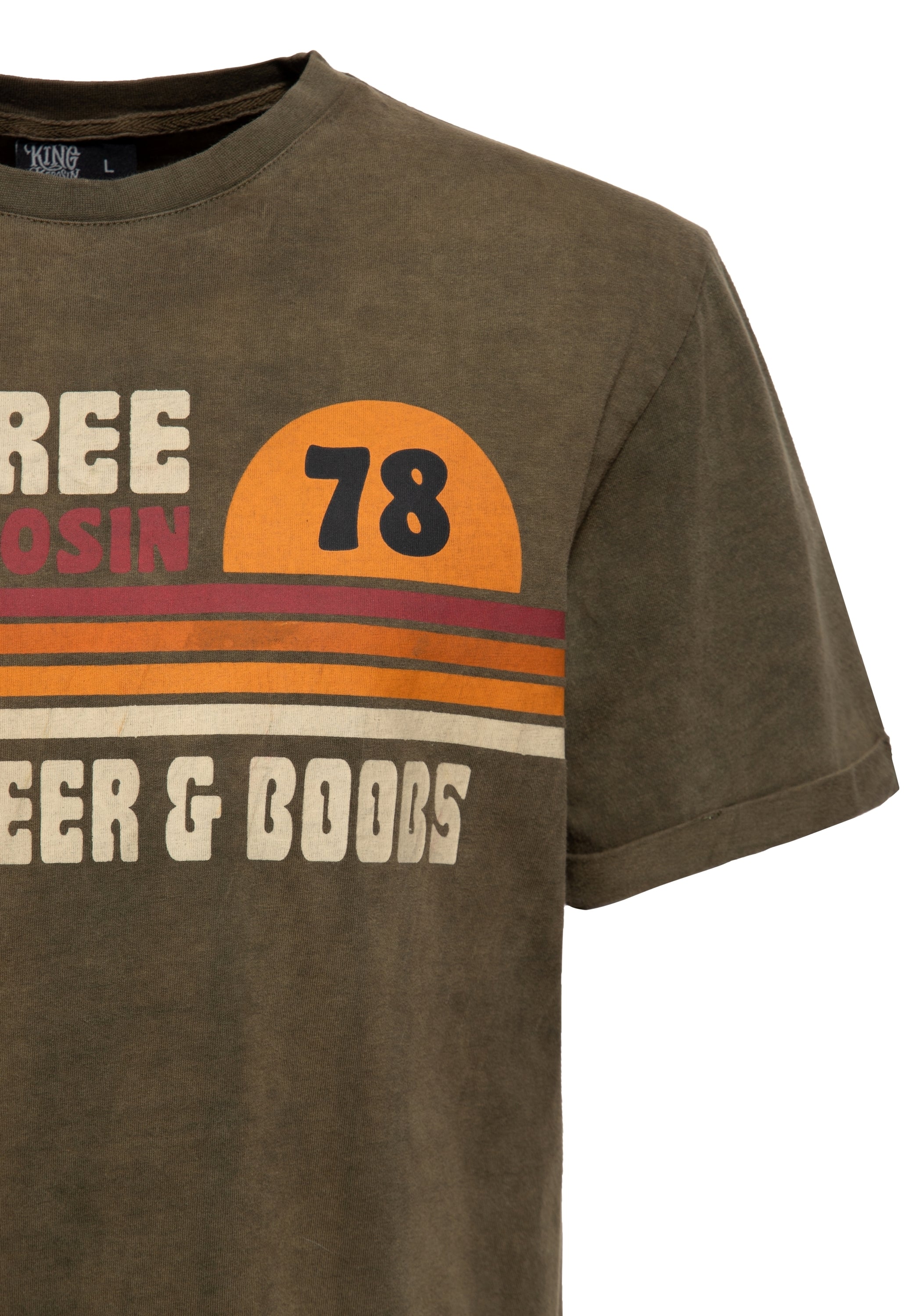 King Kerosin - Print T-Shirt «Grass, Beer & Boobs»