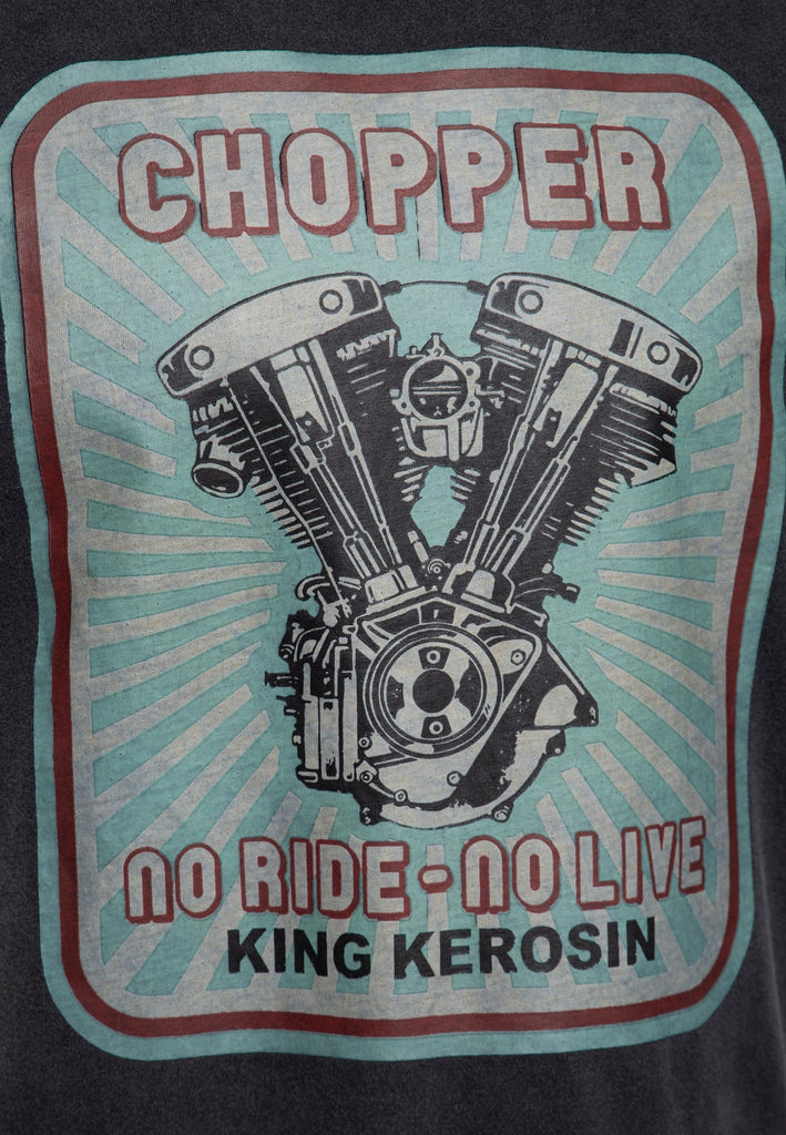 King Kerosin - Print T-Shirt «No Ride No Life»