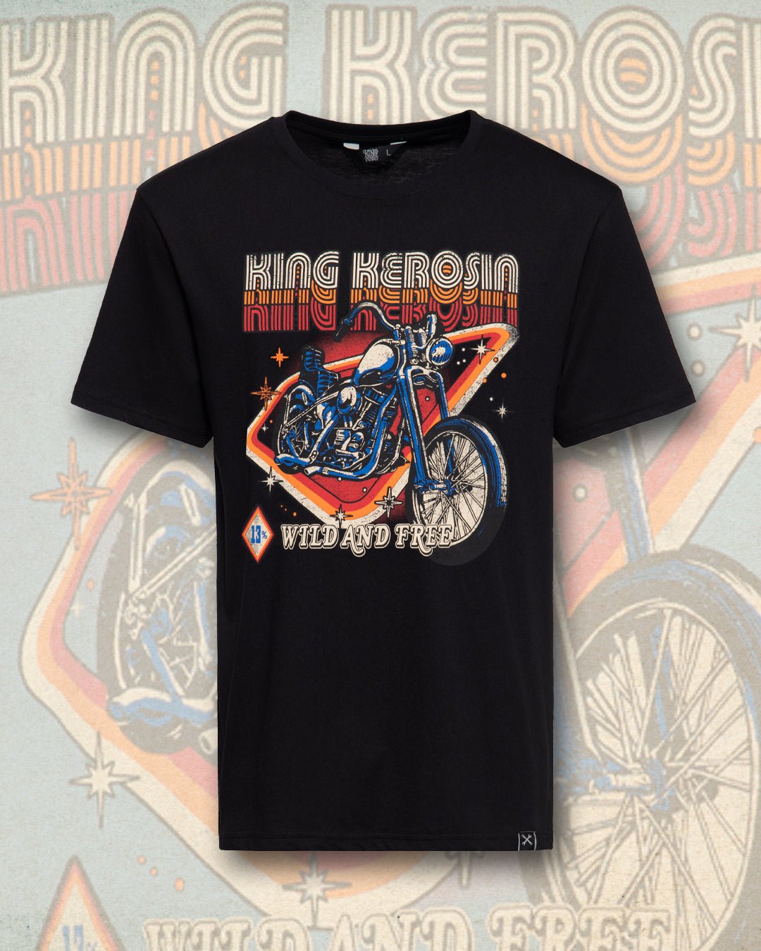 King Kerosin - Print T-Shirt «Wild & Free»