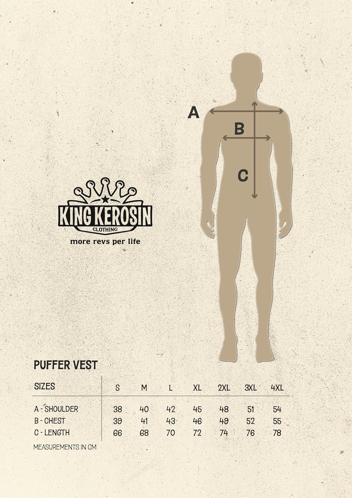 King Kerosin - Puffer Weste «Motor Traveller»