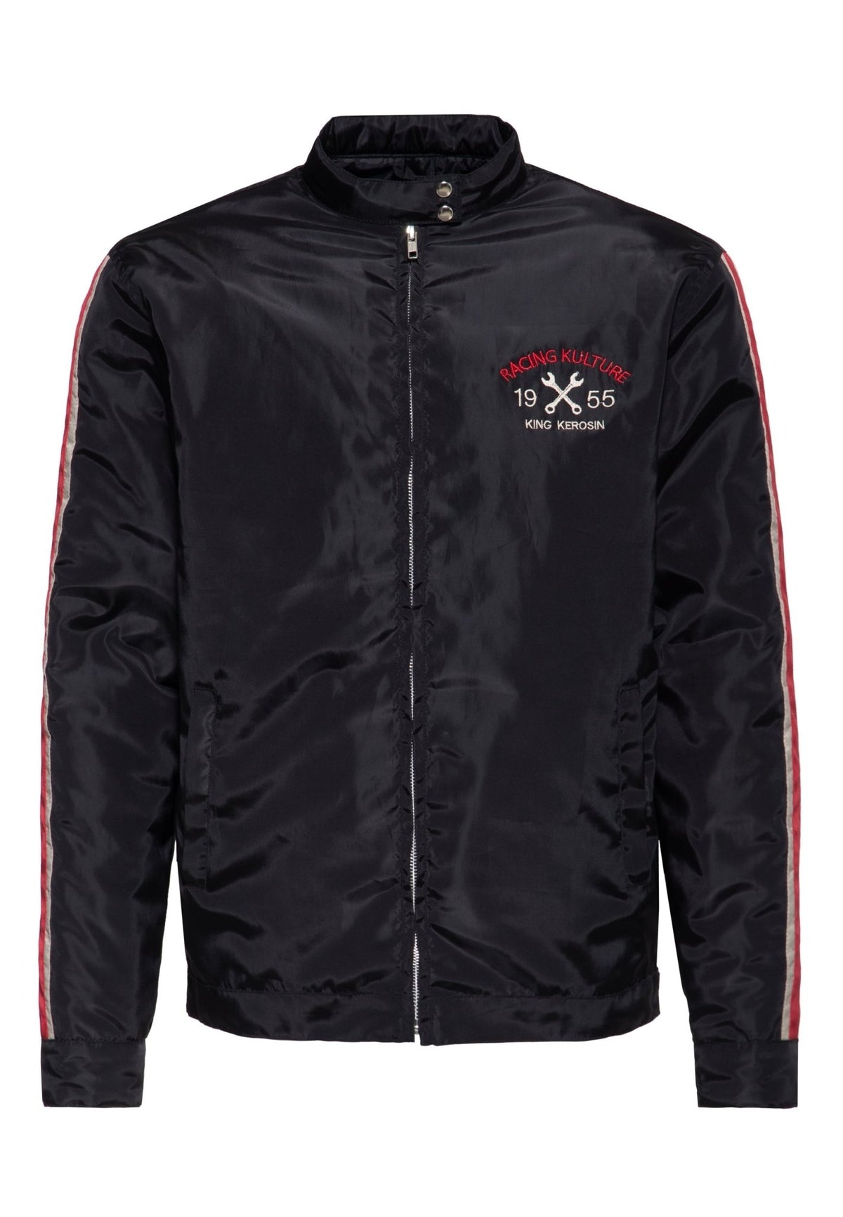 Racingjacke 'Racing Kulture' in Schwarz – Leichte Jacken von King Kerosin - Ansicht 1
