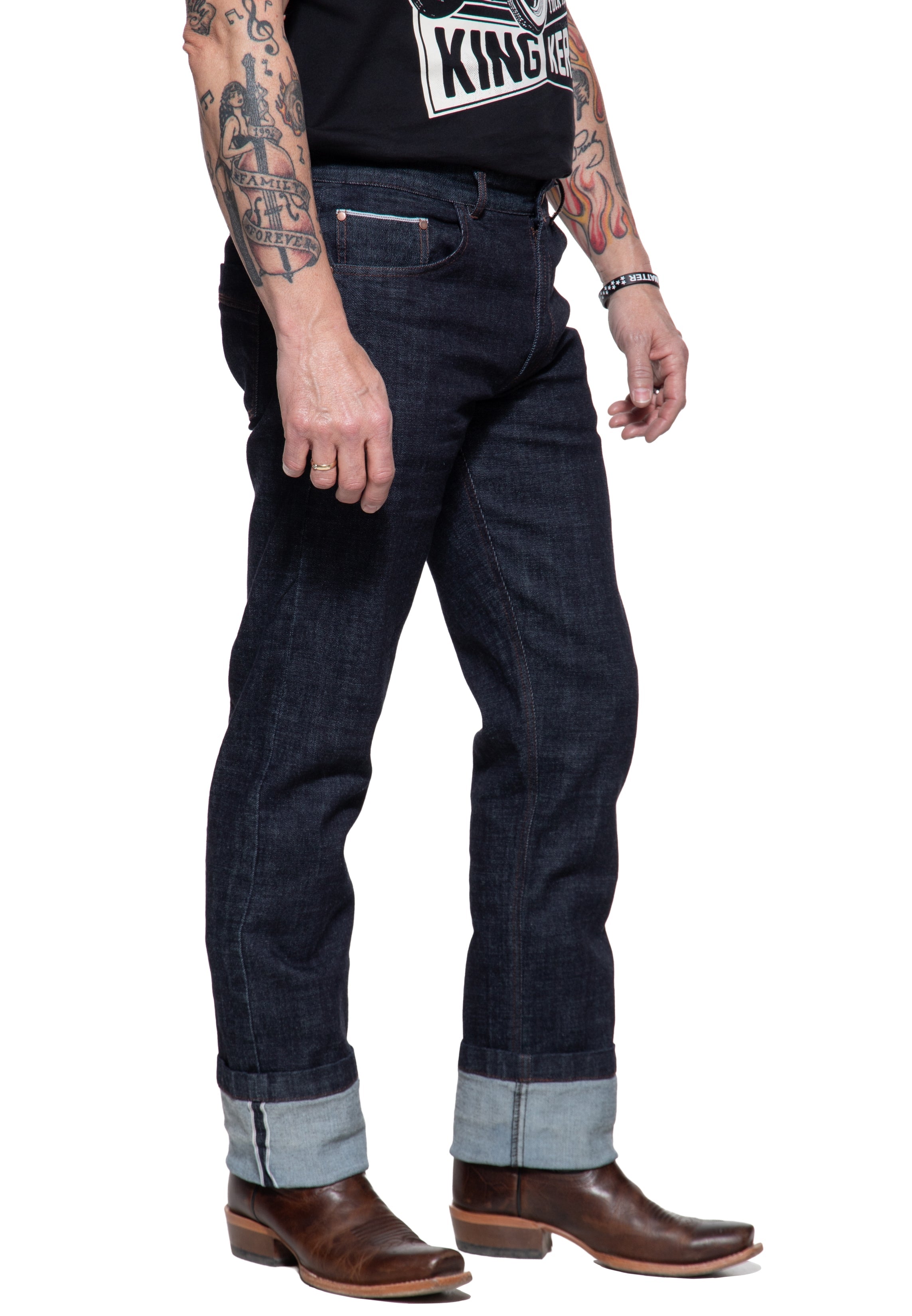 Selvedge Jeans mit Stretch «Robin Selvedge» Jeans von King Kerosin