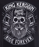 King Kerosin - Shirt mit Frontmotiv in Skull - Optik «Ride forever»