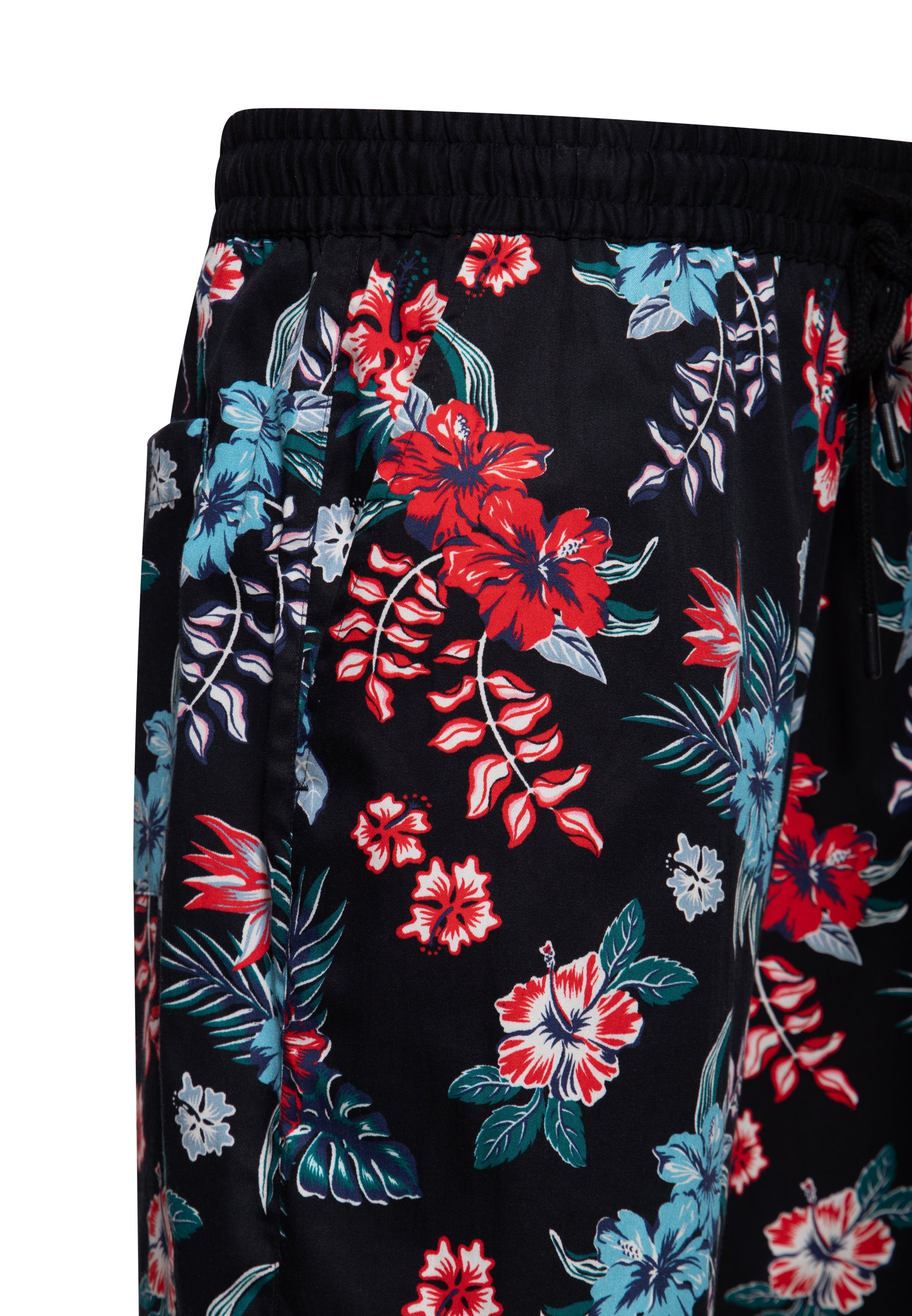 Shorts 'Hibiscus' in Schwarz Shorts von King Kerosin