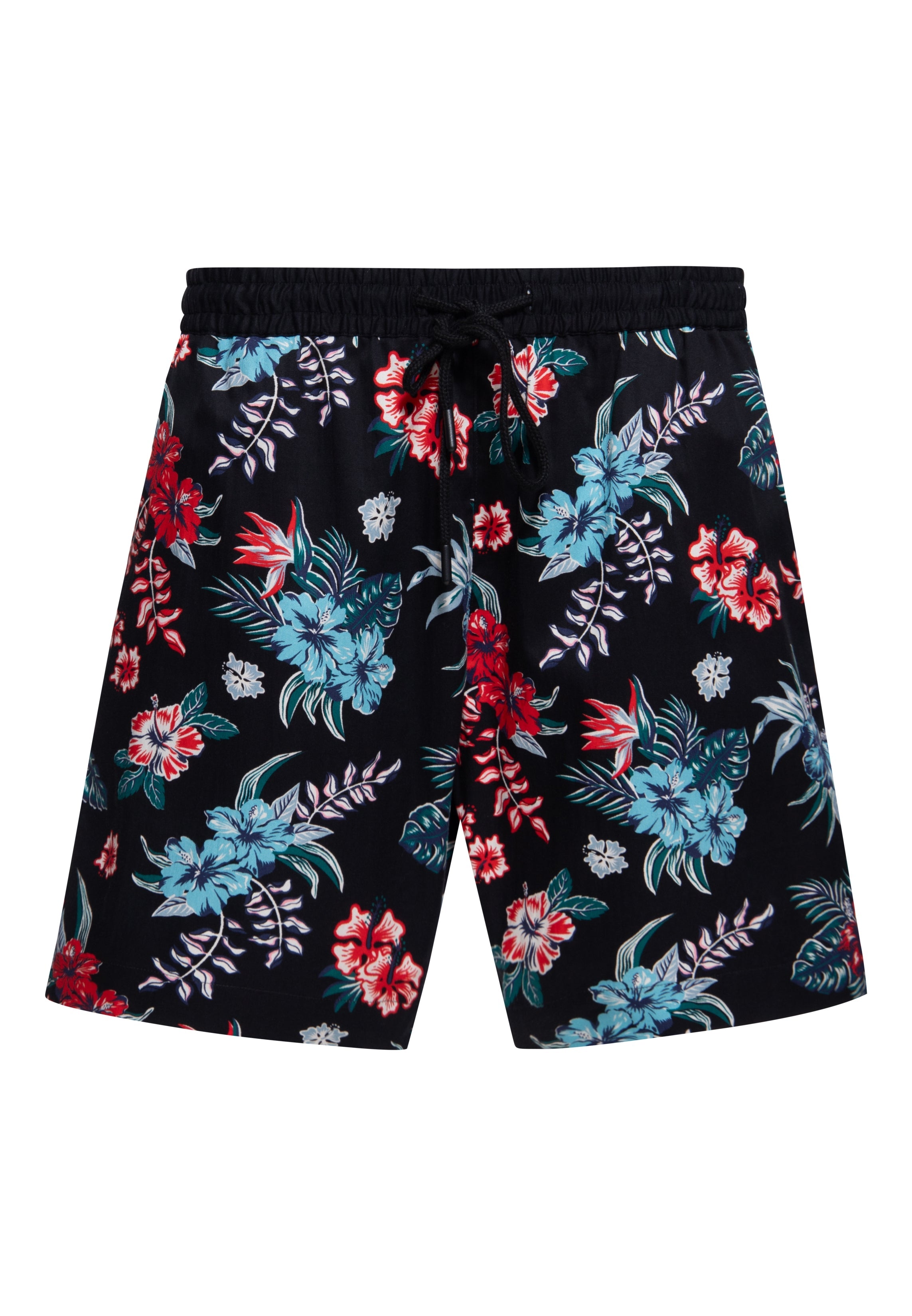 Shorts 'Hibiscus' in Schwarz Shorts von King Kerosin