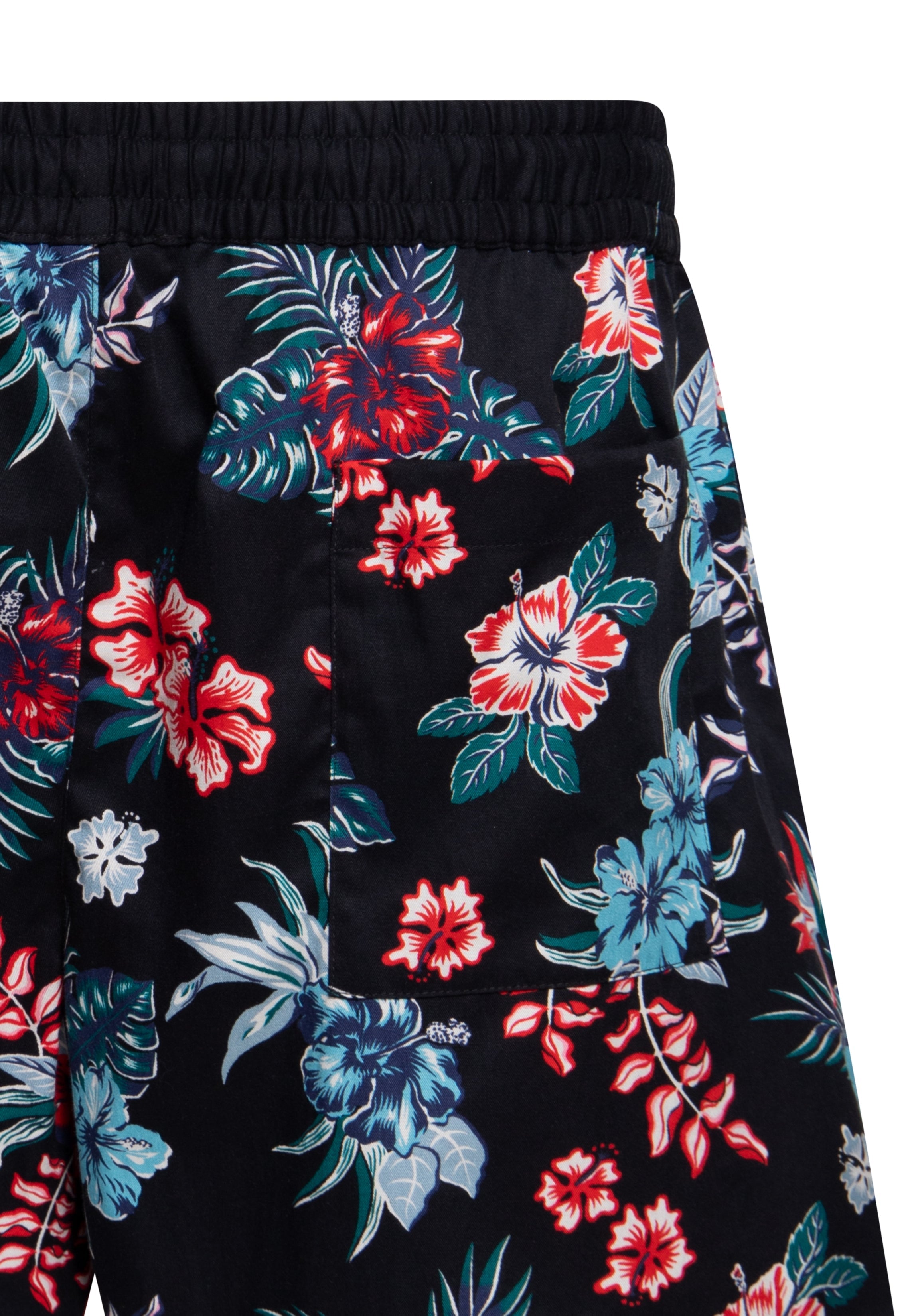 Shorts 'Hibiscus' in Schwarz Shorts von King Kerosin