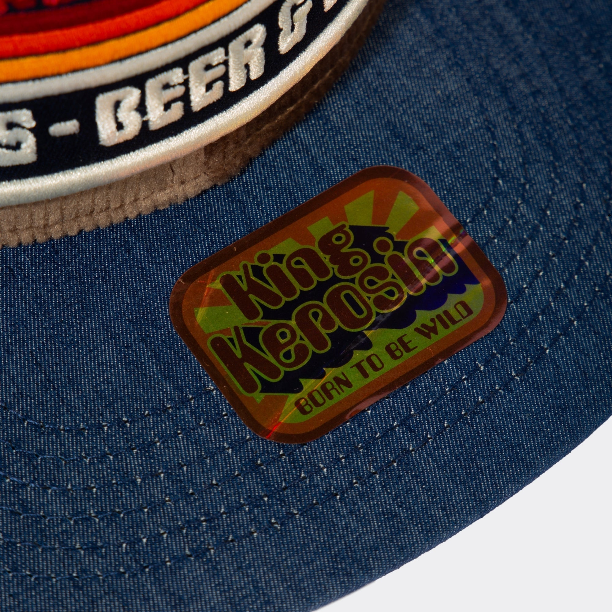 Snapback Cap mit Cord-Front «Ride Free» Snapback Cap von King Kerosin