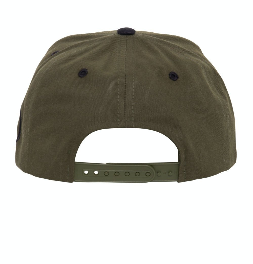 Snapback Cap mit Frontstickerei und Print auf der Schirmunterseite «Oldschool» Snapback Cap von King Kerosin