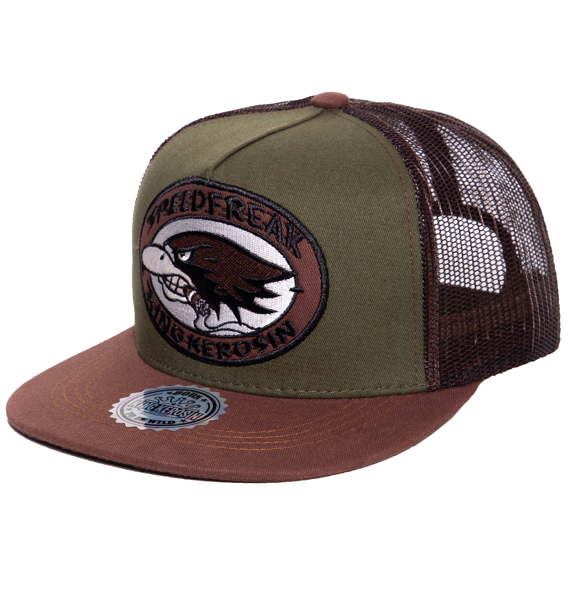 Snapback Cap mit Netzeinsatz «Speedfreak» Snapback Cap von King Kerosin