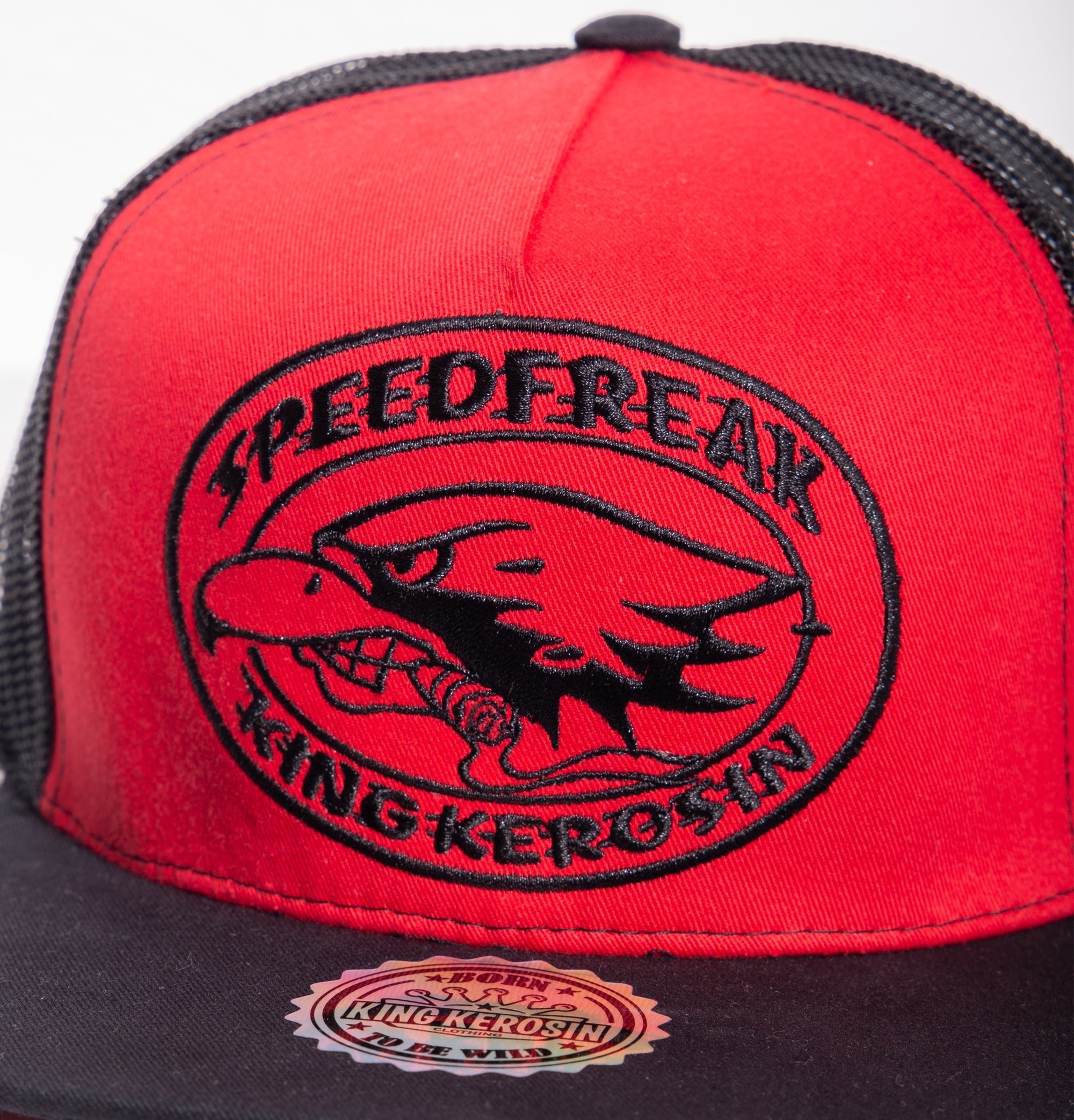 Snapback Cap mit Netzeinsatz «Speedfreak» Snapback Cap von King Kerosin