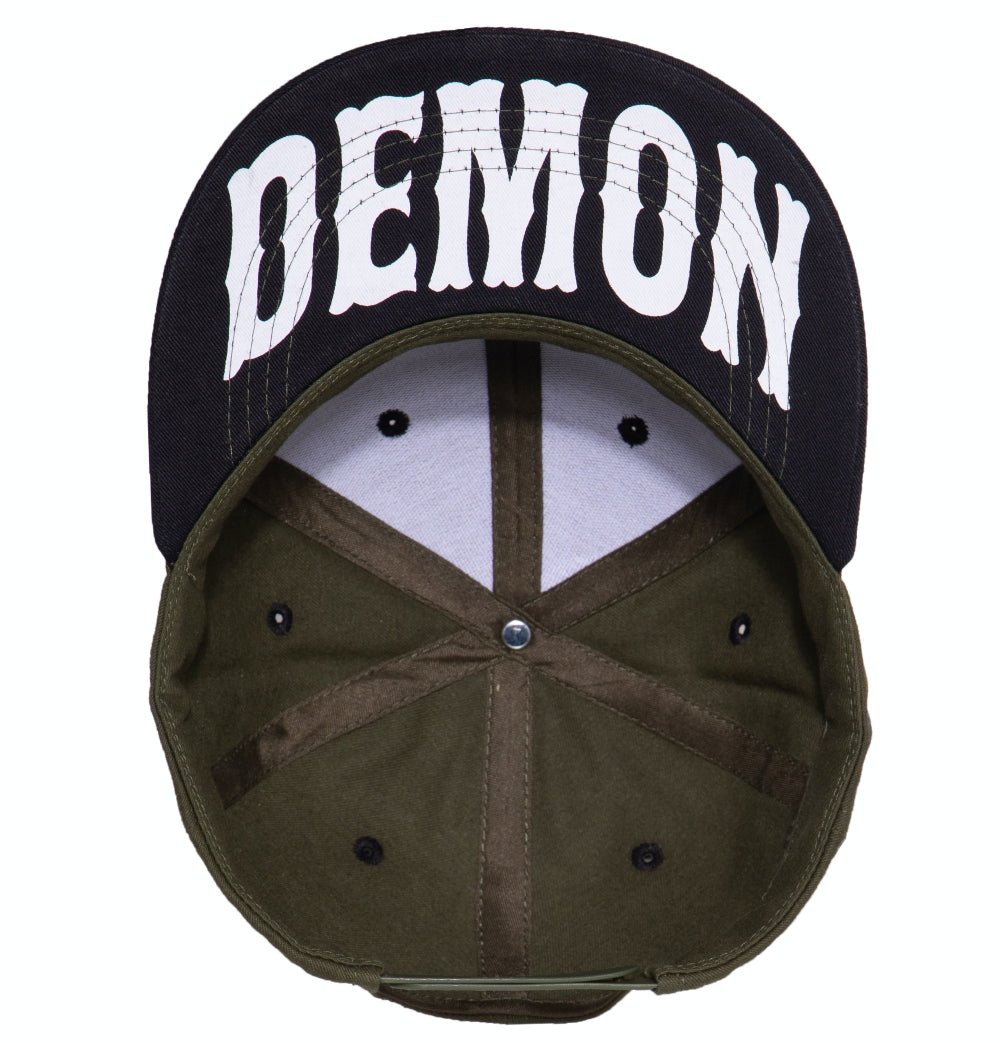 Snapback Cap mit Print auf der Schirmunterseite und Stickerei in der Front «Speedfreak» Snapback Cap von King Kerosin