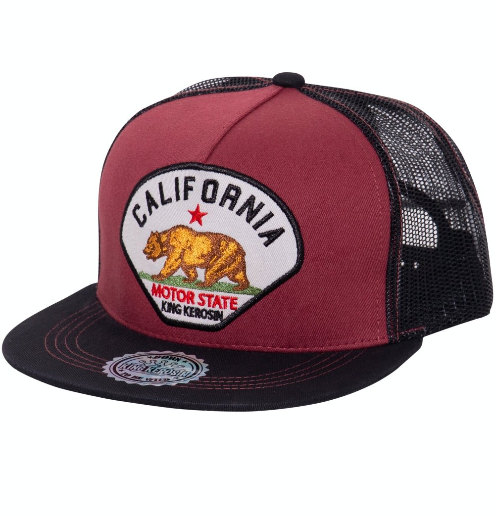Snapback Cap mit Stickerei und Netz «California» Snapback Cap von King Kerosin