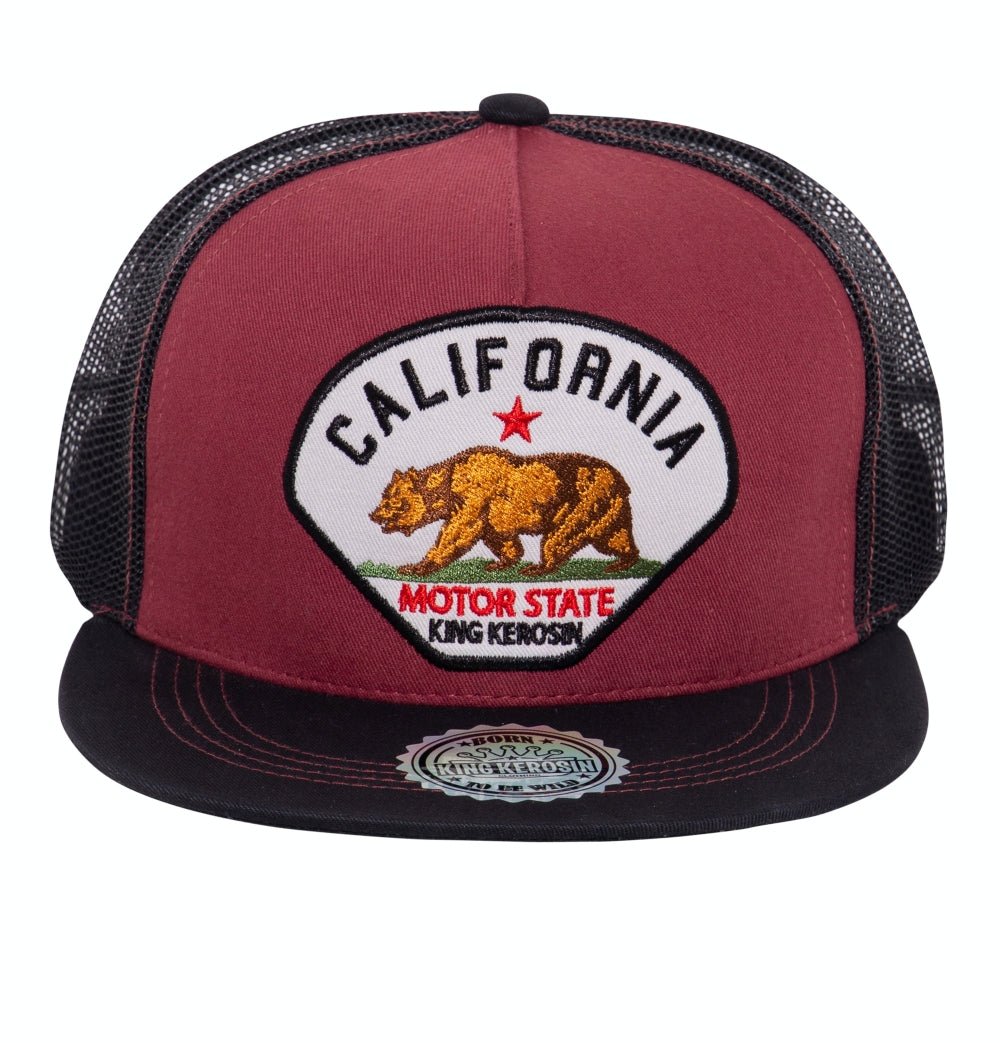 Snapback Cap mit Stickerei und Netz «California» Snapback Cap von King Kerosin