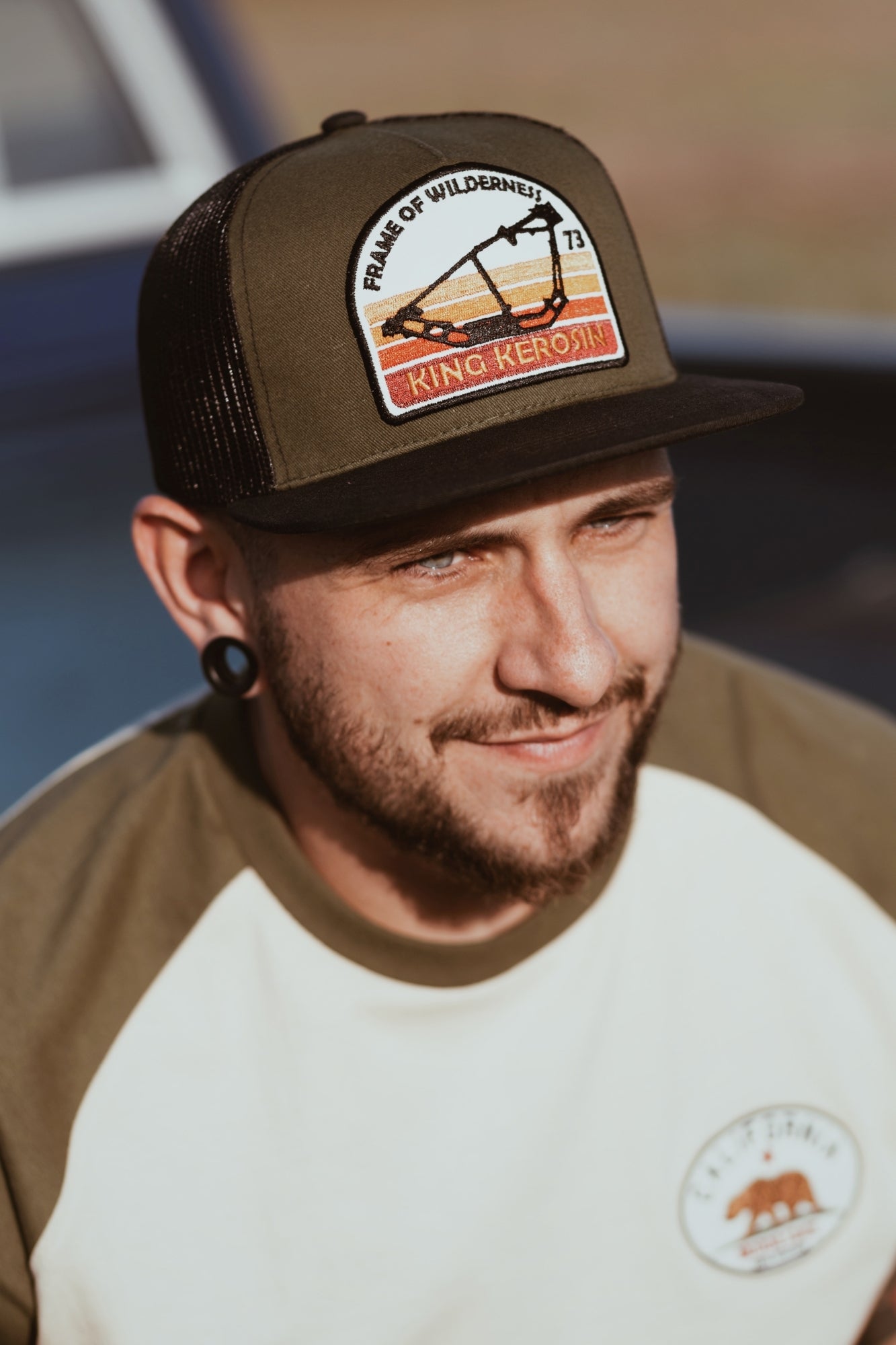 Snapback Mesh Cap «Frame of Wilderness» Snapback Cap von King Kerosin