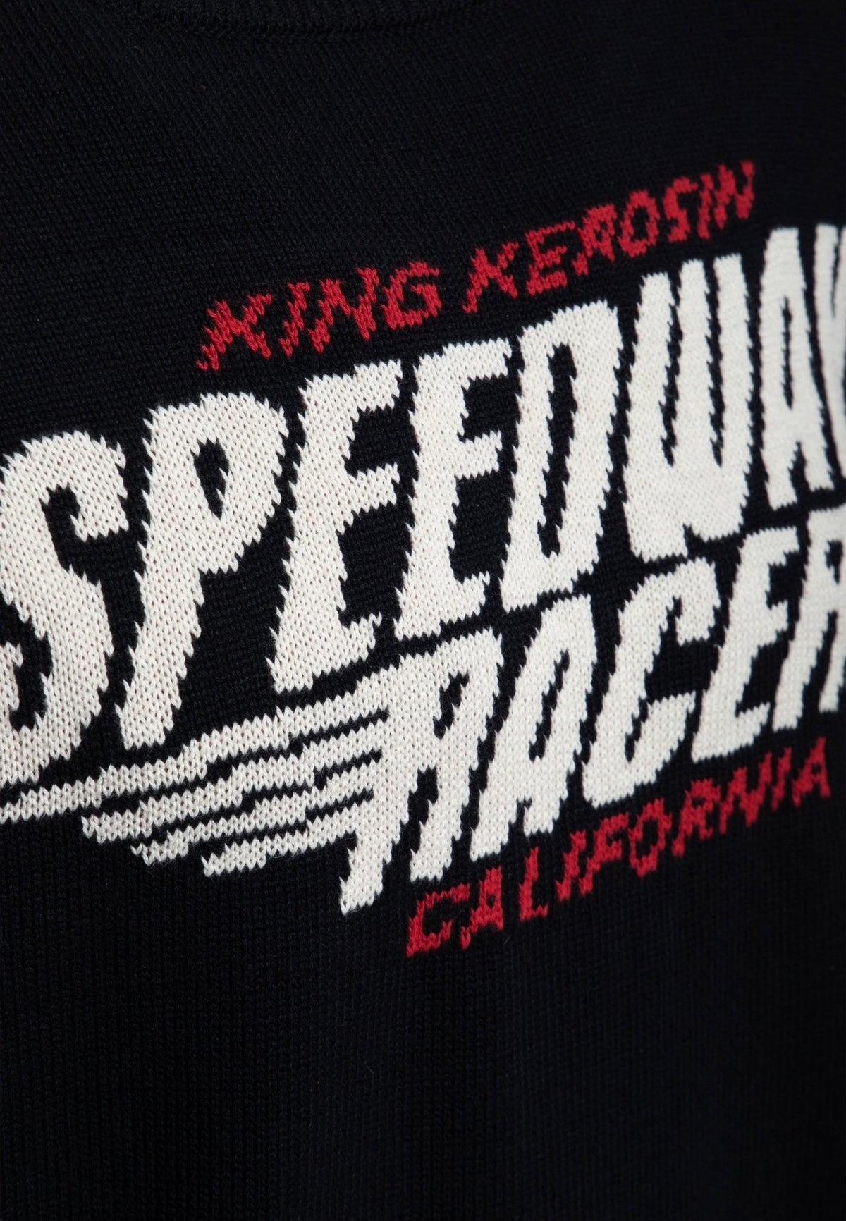 Strickpullover 'Speedway Racers' in Schwarz – Strickpullover von King Kerosin - Ansicht 5
