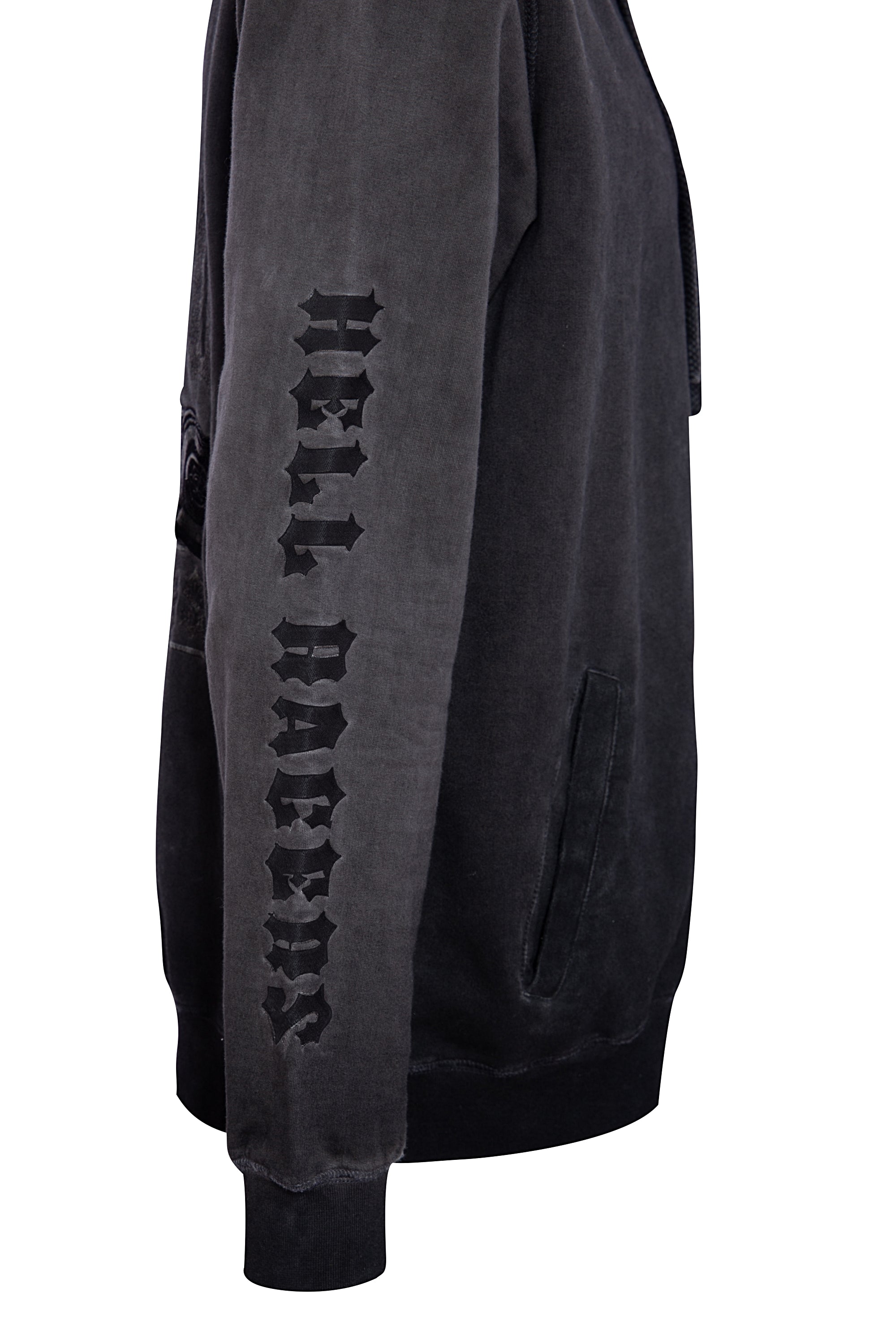 King Kerosin - Sweatjacke mit Stickerei hinten «Hell Racers»