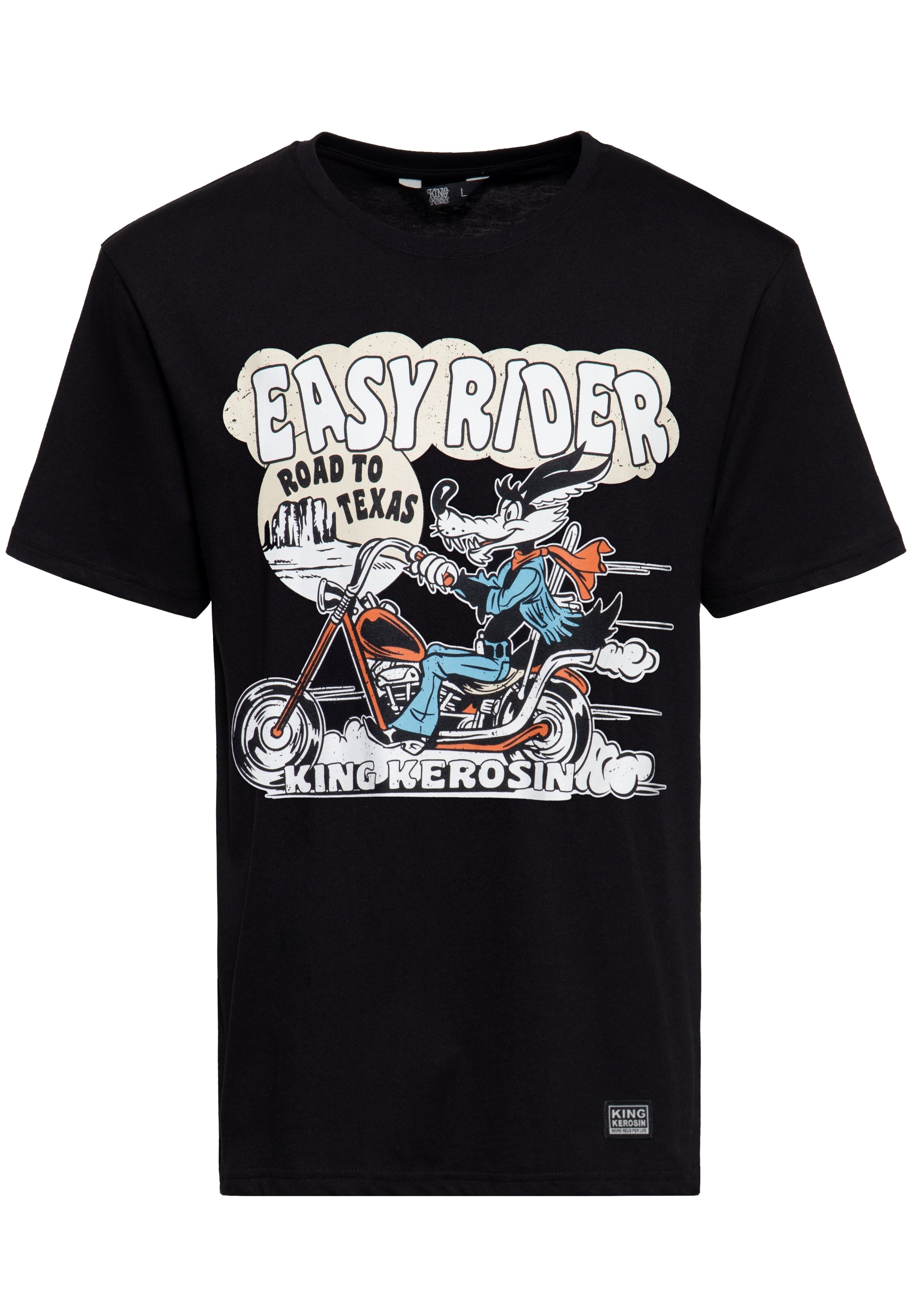 T-Shirt 'Easy Rider' in Schwarz T-Shirts von King Kerosin