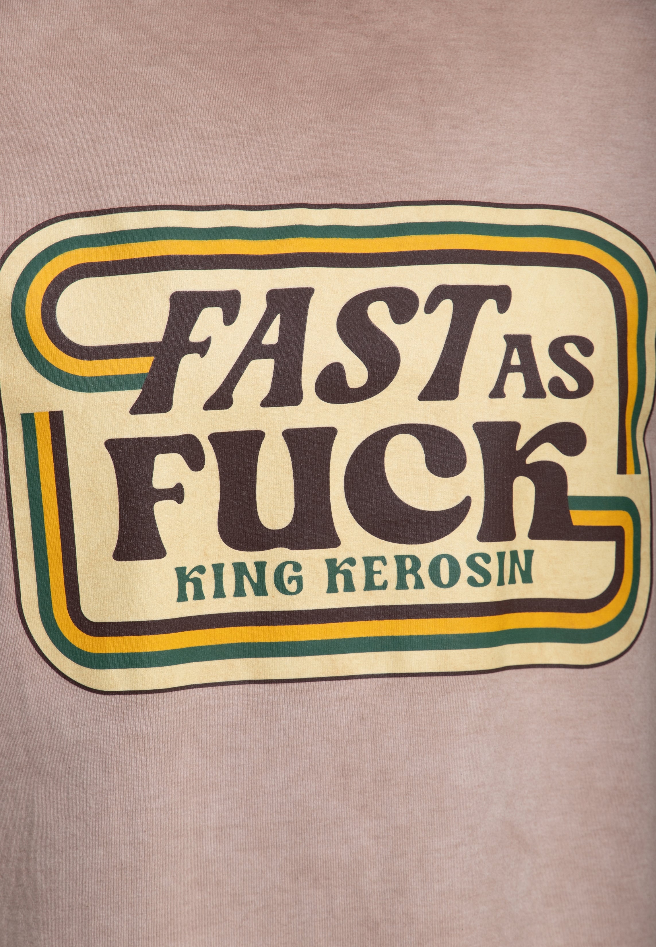 T-Shirt 'Fast As Fuck' in Hellbraun T-Shirts von King Kerosin