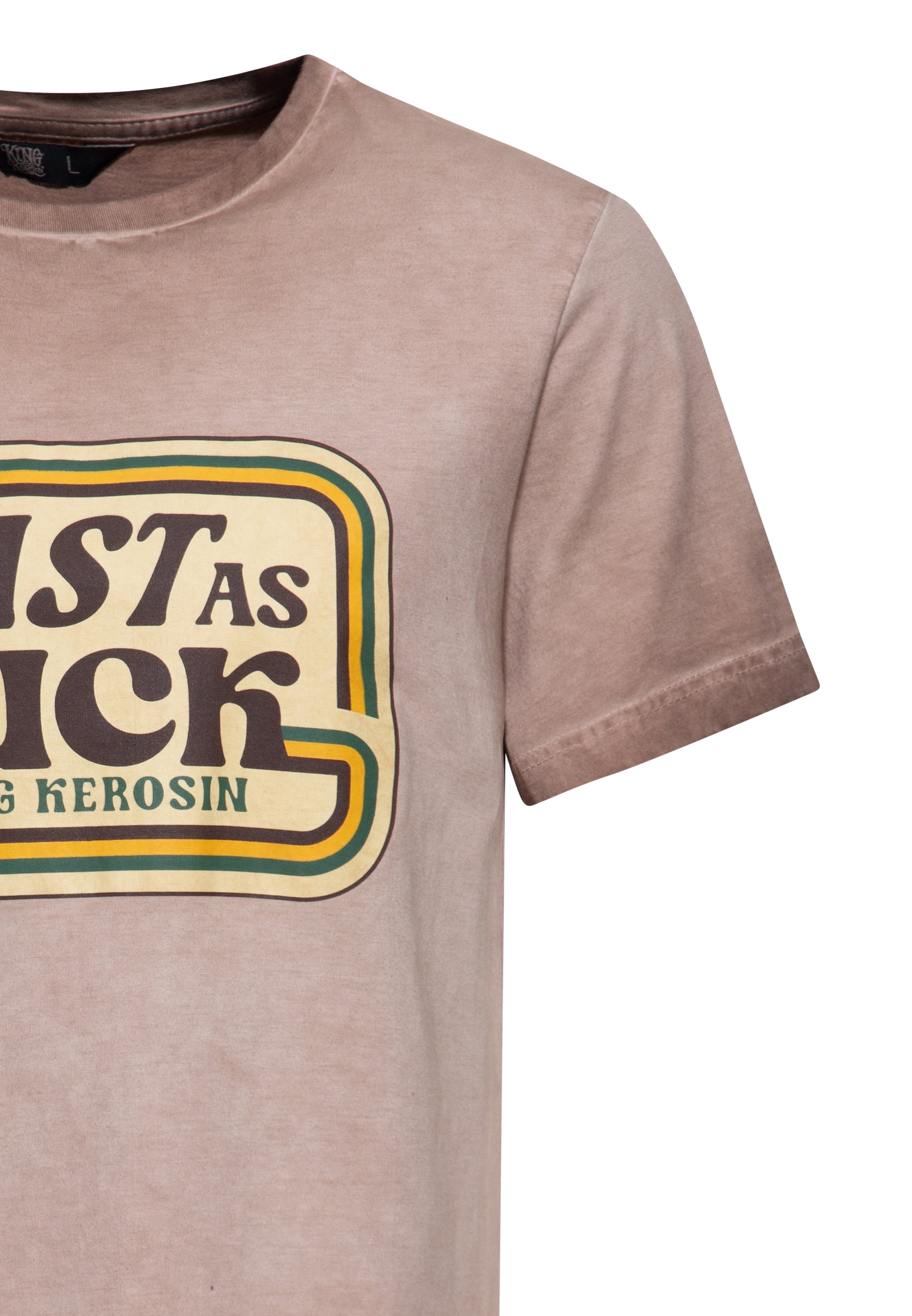 T-Shirt 'Fast As Fuck' in Hellbraun T-Shirts von King Kerosin