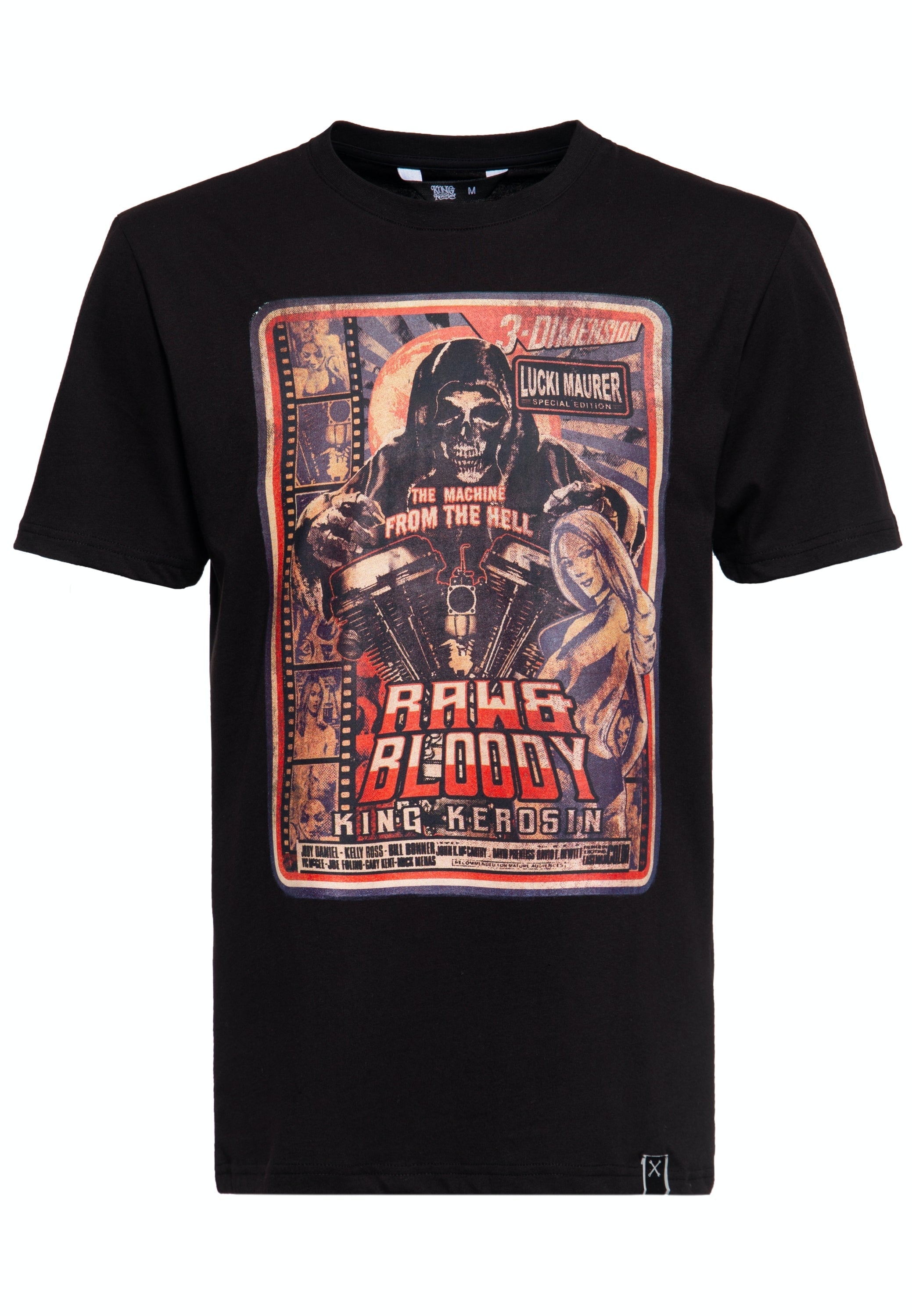 King Kerosin - T-Shirt Lucki Maurer «Raw & Bloody»