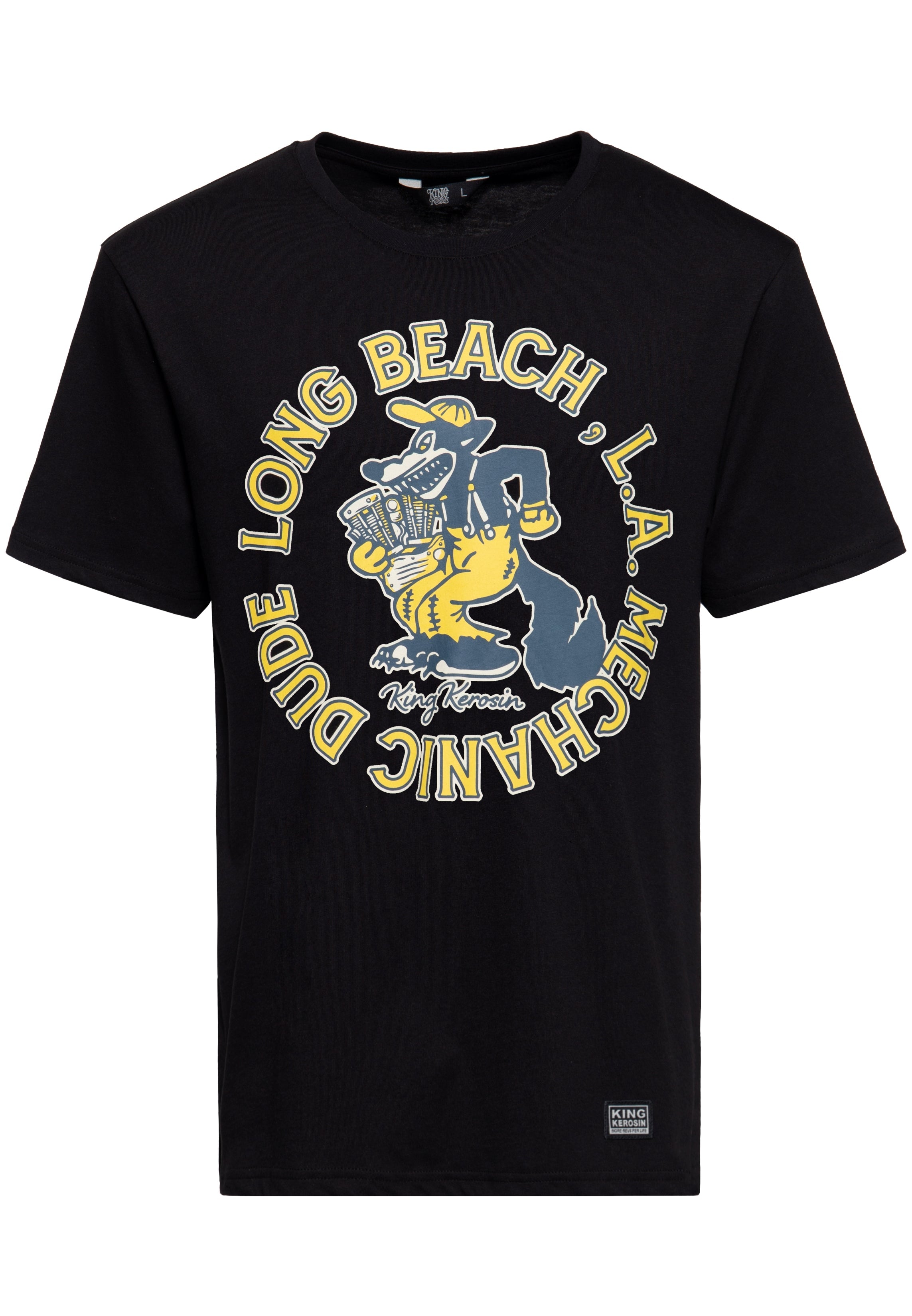 T-Shirt 'Mechanic Dude' in Schwarz T-Shirts von King Kerosin