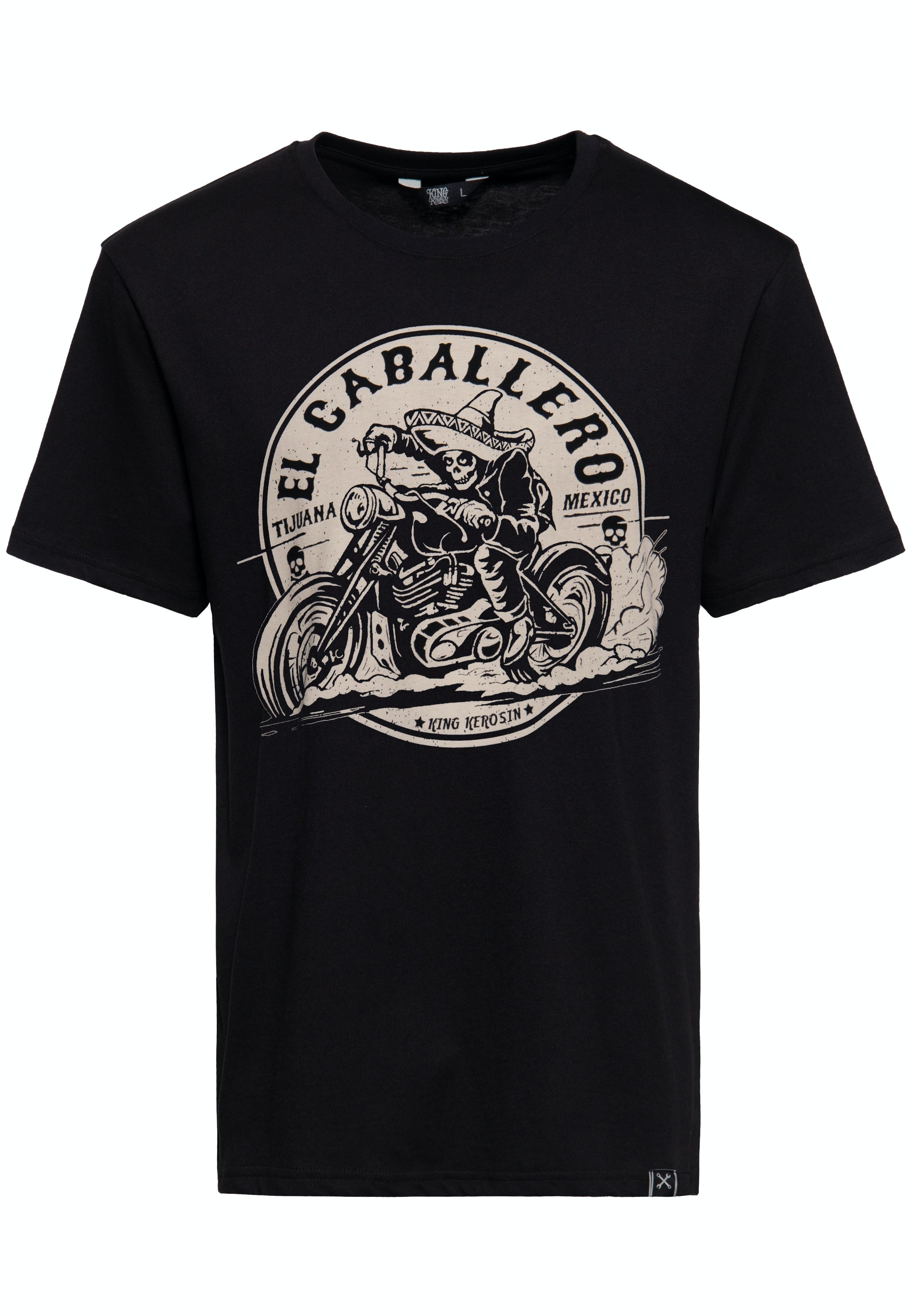 T-Shirt mit Front Print «El Caballero» T-Shirts von King Kerosin