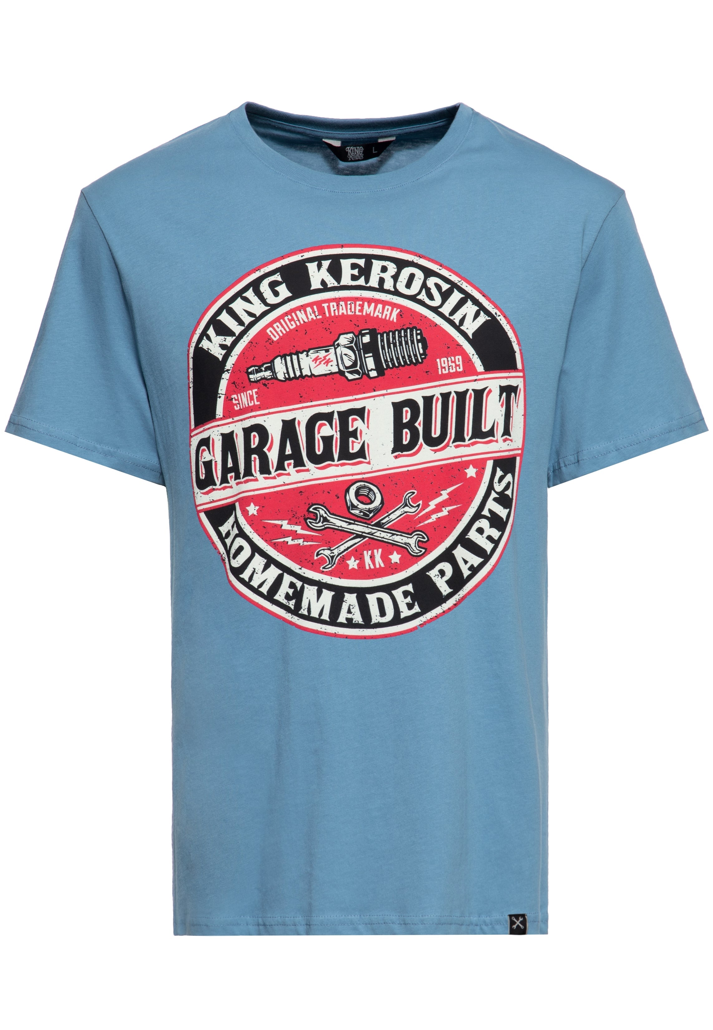 King Kerosin - T-Shirt mit Frontprint «Garage Built»