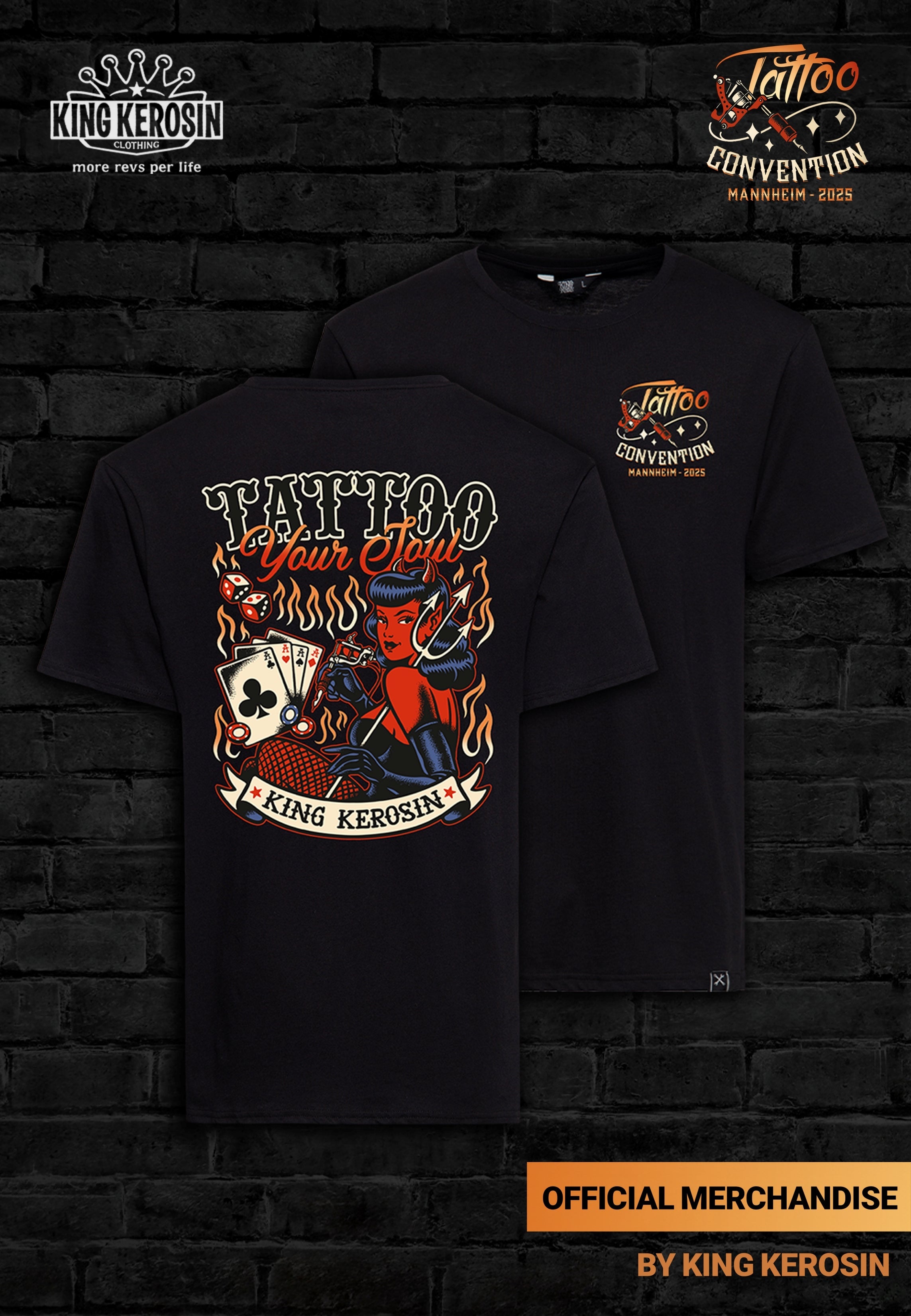 King Kerosin - T-Shirt «Tattoo Convention Mannheim 2025»