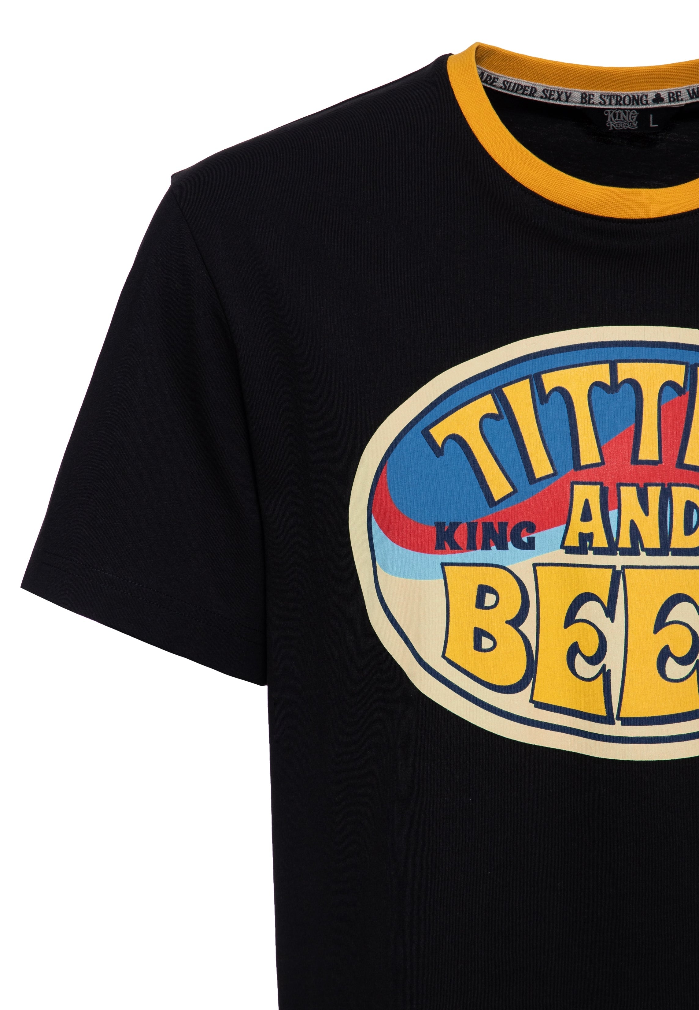 T-Shirt 'Titties & Beer' in Schwarz T-Shirts von King Kerosin