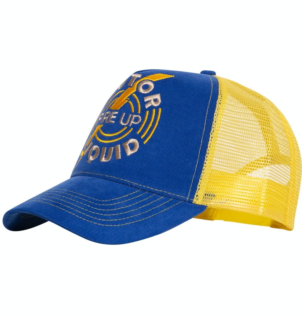 King Kerosin - Trucker Cap aus Feincord mit kontrastierendem Mesh «Fire Up»