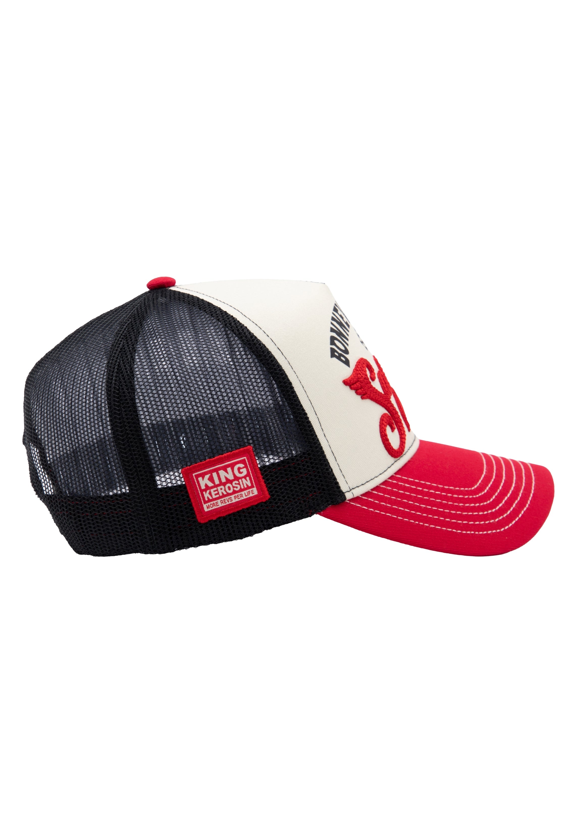 Trucker Cap 'Bonneville Land Salt Lake' in Rot Trucker Cap von King Kerosin