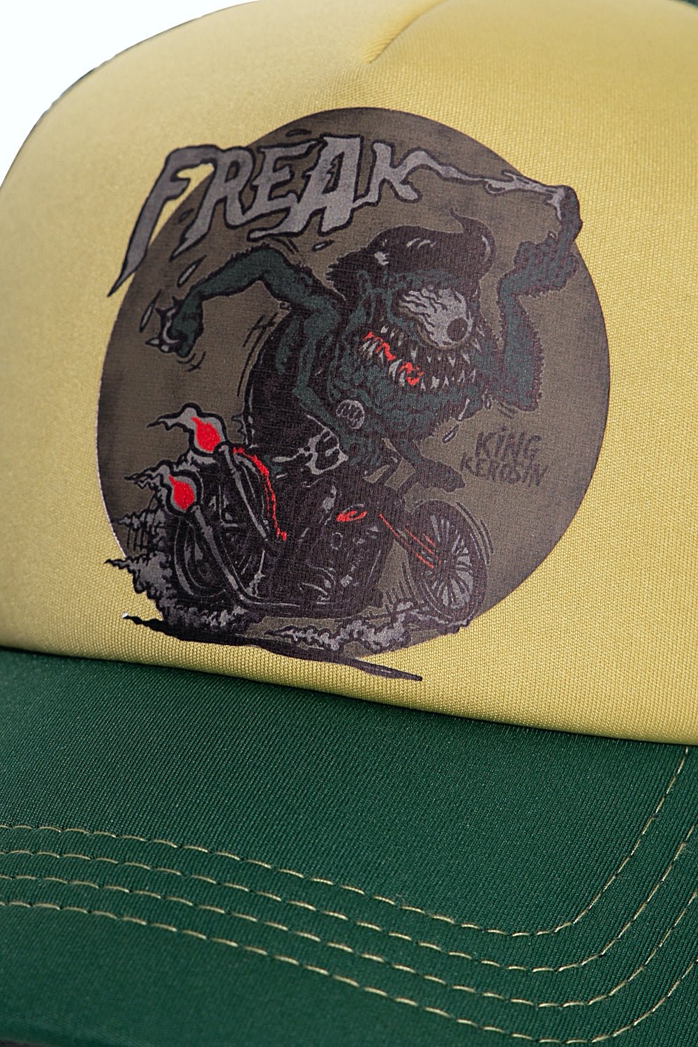Trucker Cap Classic mit wattierter Front und Motiv - Print «Freak» Trucker Cap von King Kerosin