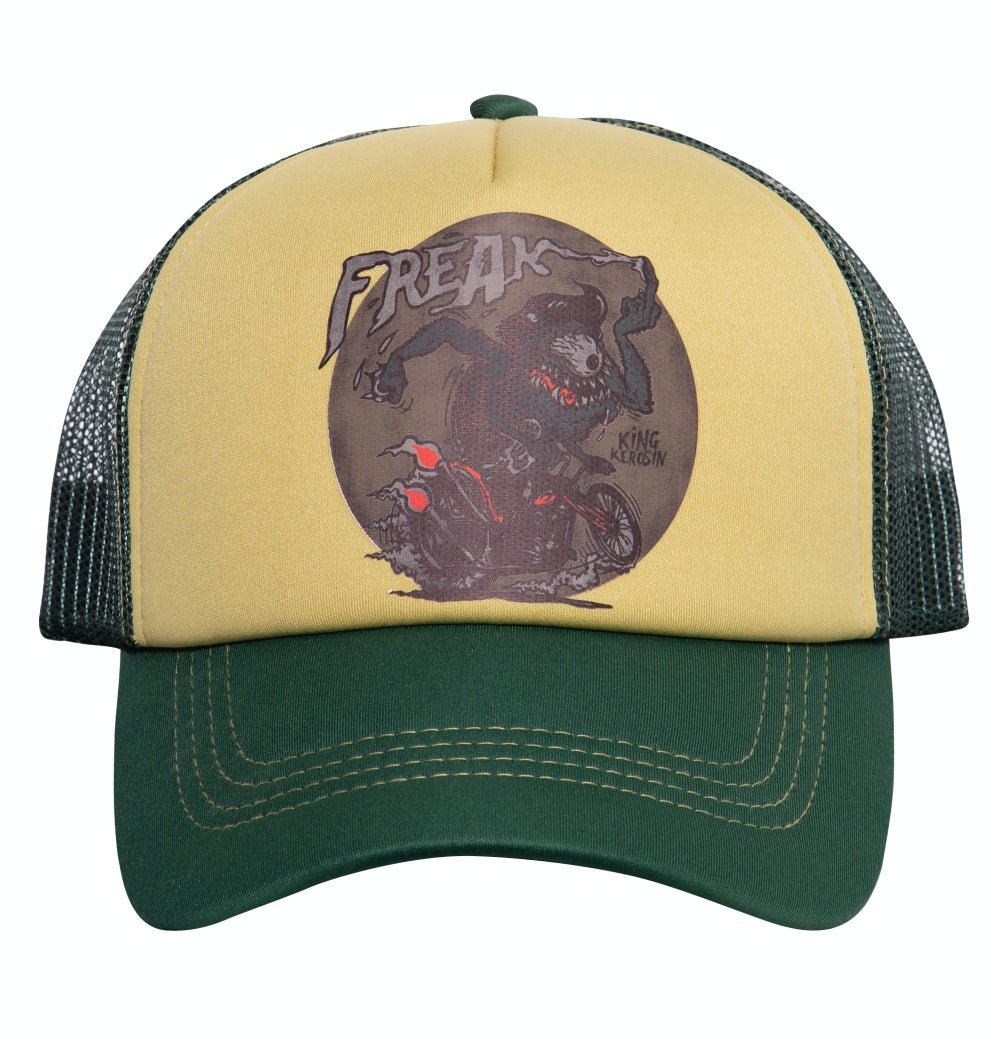 Trucker Cap Classic mit wattierter Front und Motiv - Print «Freak» Trucker Cap von King Kerosin