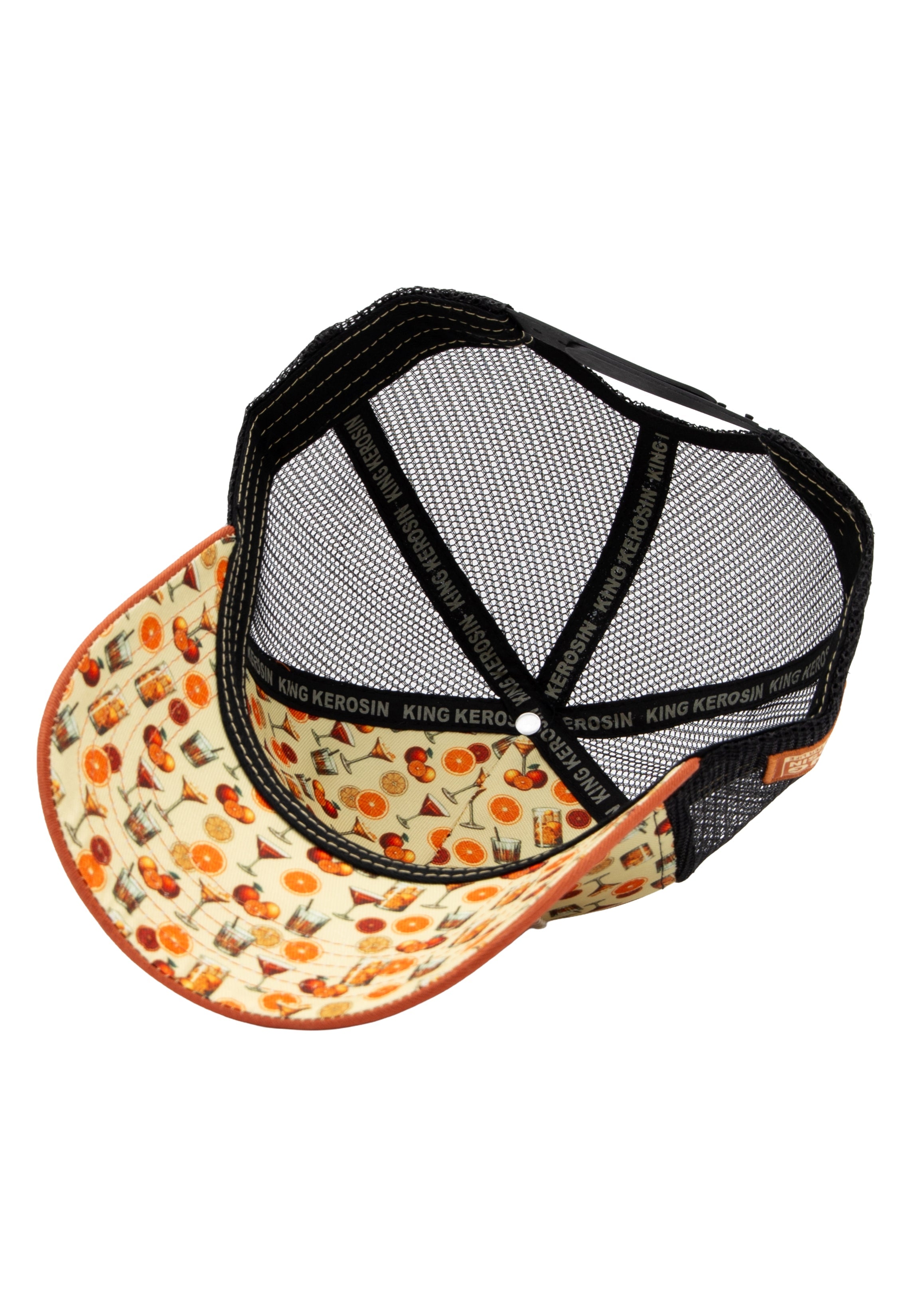 Trucker Cap 'Drink Hard Party Hard' in Gelb Trucker Cap von King Kerosin