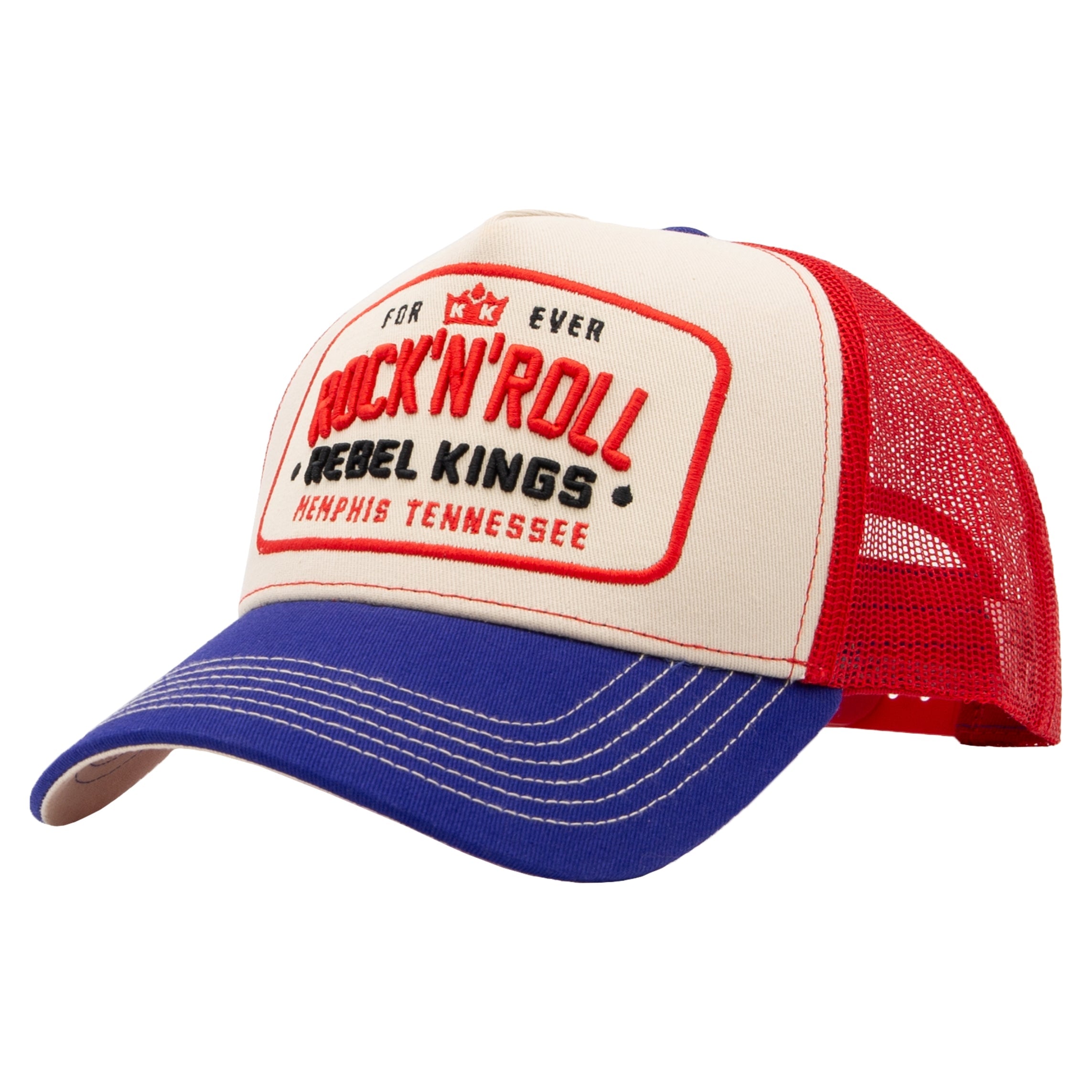 Trucker Cap 'Forever Rock'n'Roll' in Beige Trucker Cap von King Kerosin