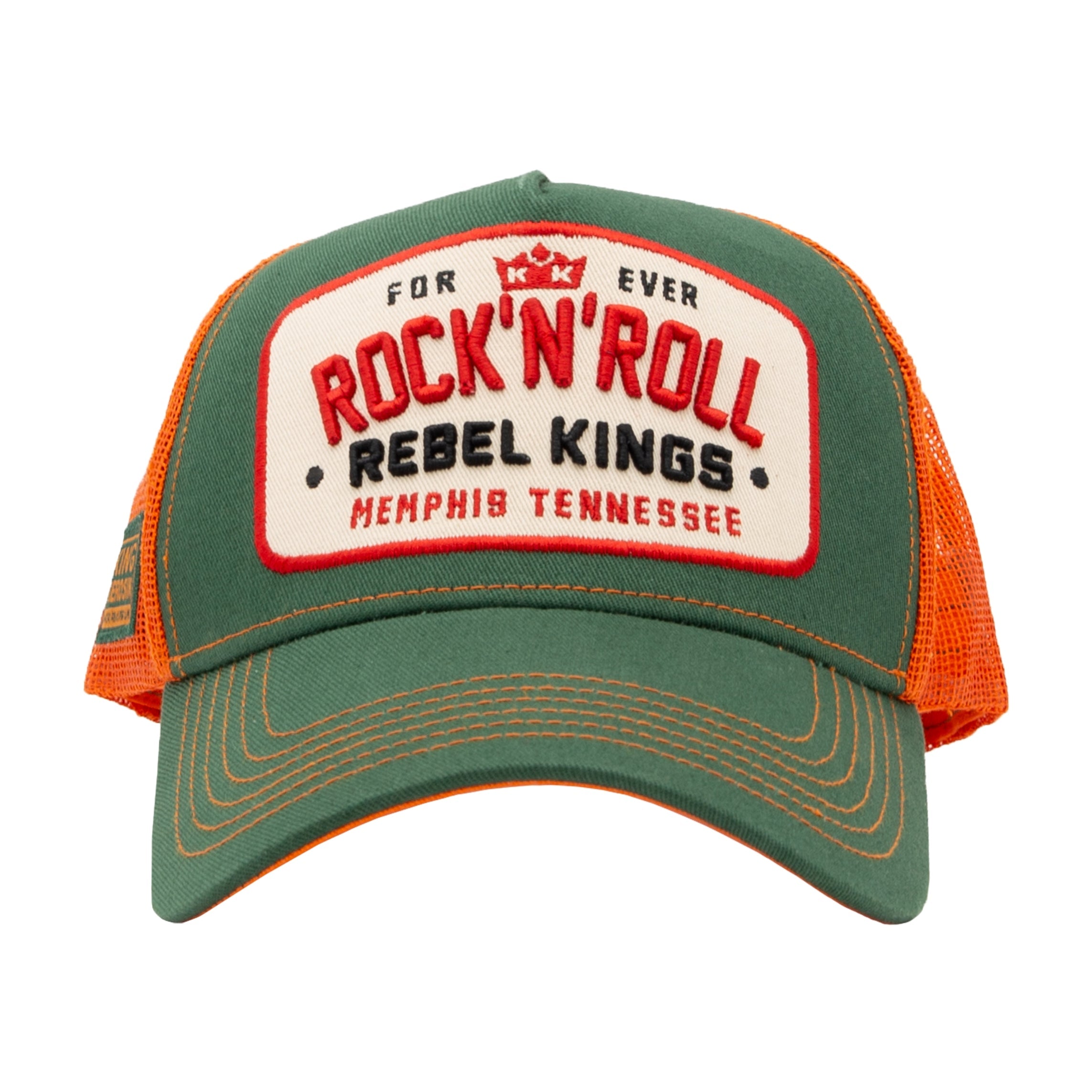 Trucker Cap 'Forever Rock'n'Roll' in Grün Trucker Cap von King Kerosin